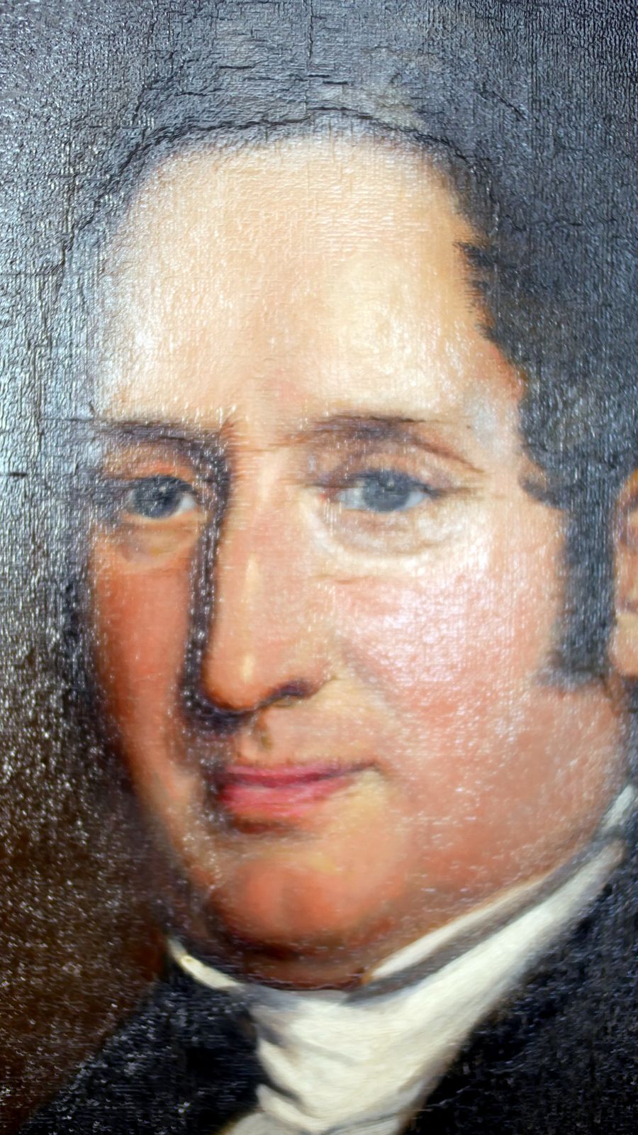Georgian Regency Oil Portrait Painting photo vintage