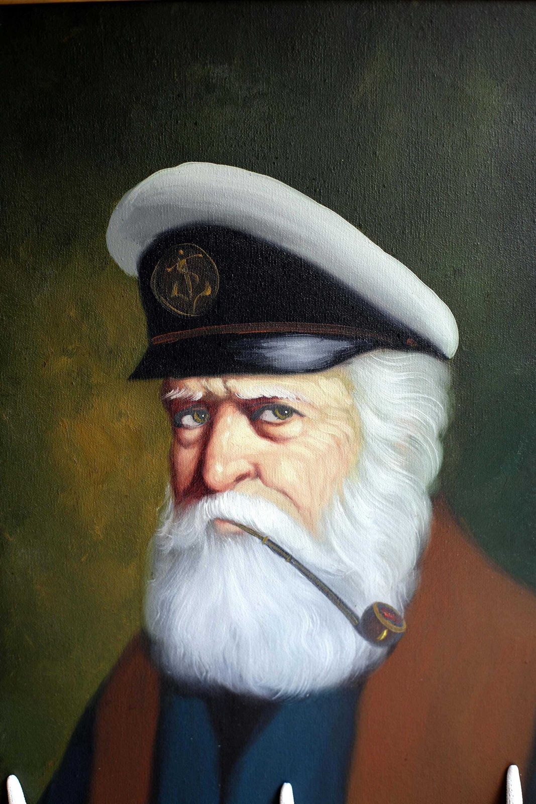 Original Portrait Of A Sailor By David Pelbam Painting Signed & Framed photo buy