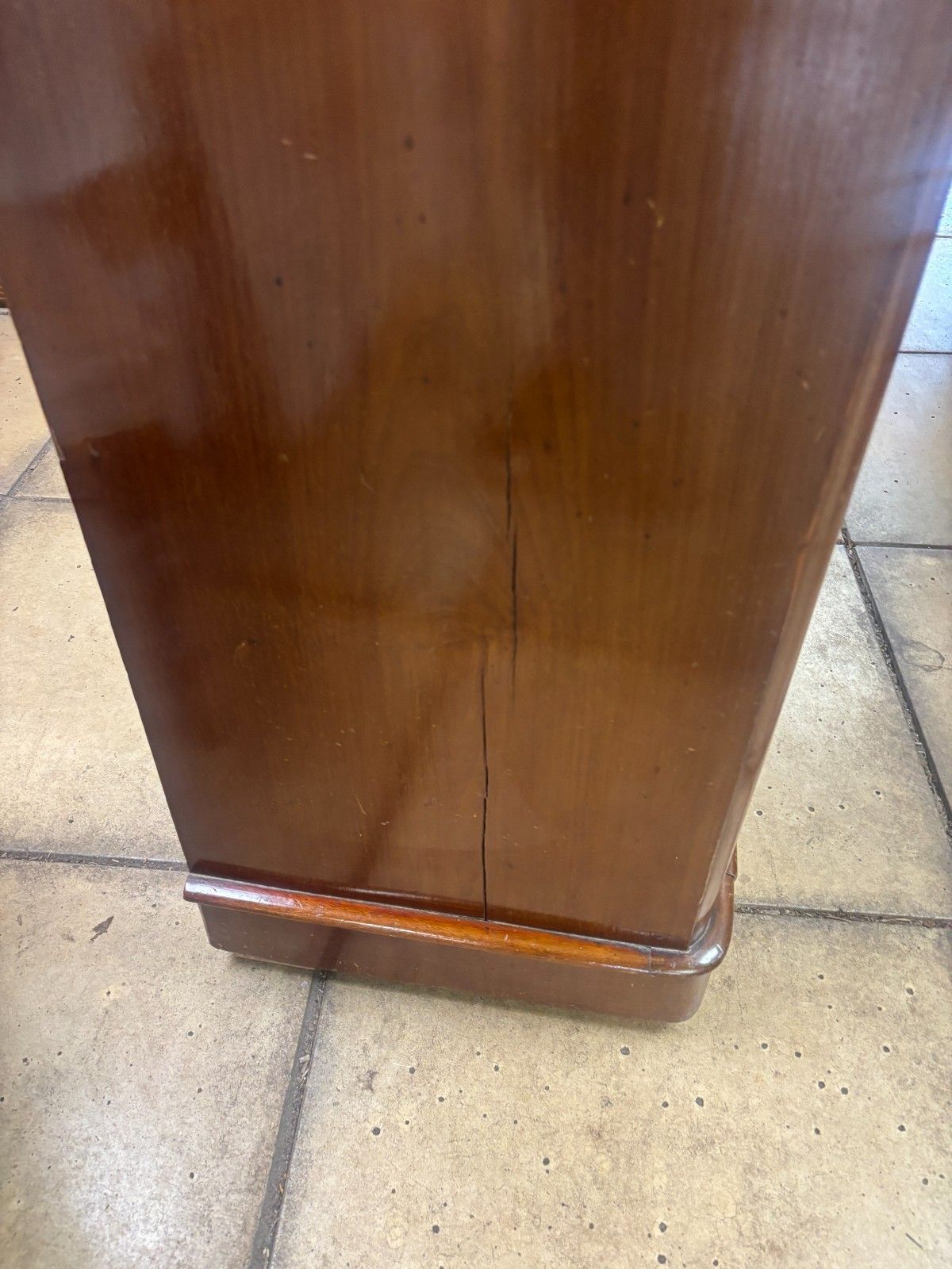 Antique Late Victorian Mahogany Two Over Three Chest Of Drawers As Found photo vinterior