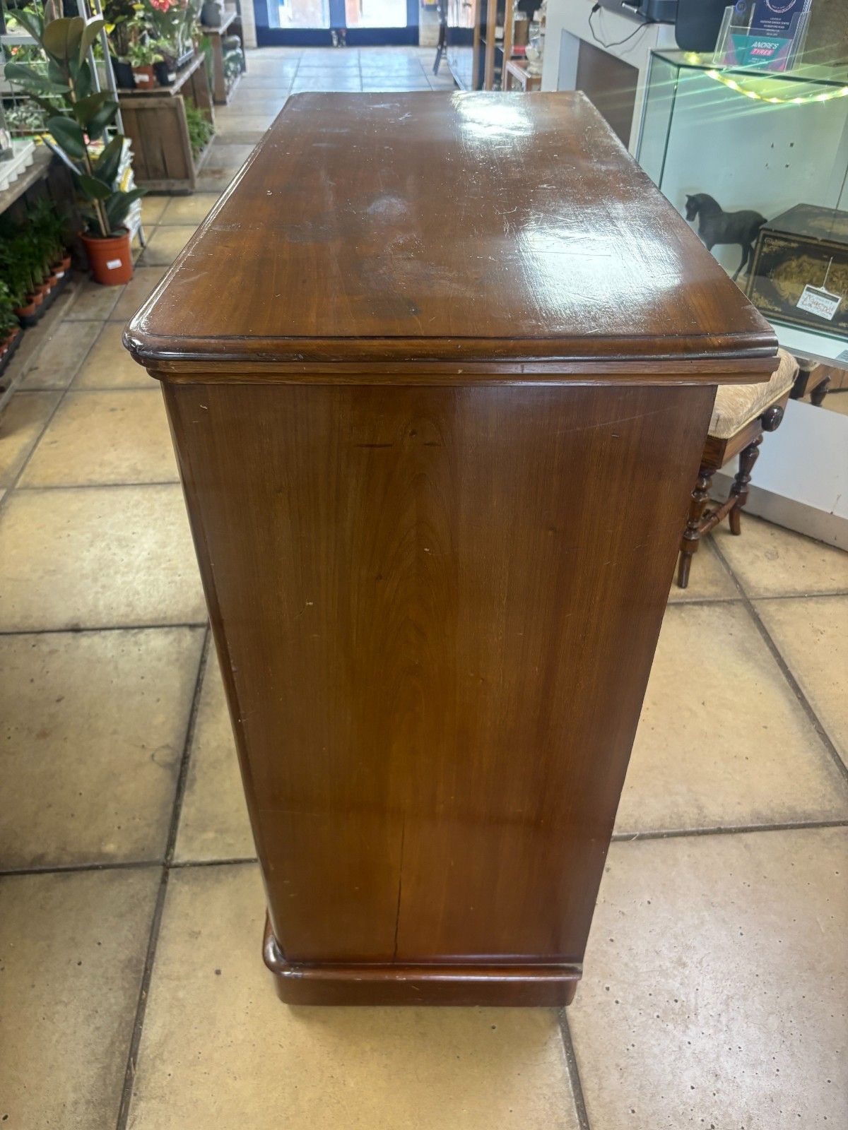 Antique Late Victorian Mahogany Two Over Three Chest Of Drawers As Found photo vintage