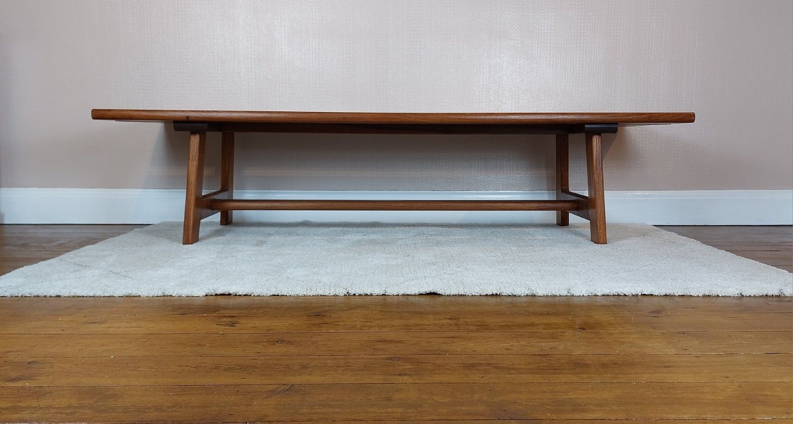 photo for sale Mid Century Large Designer Teak Coffee Table By John Tabraham For Kallenbach South Africa