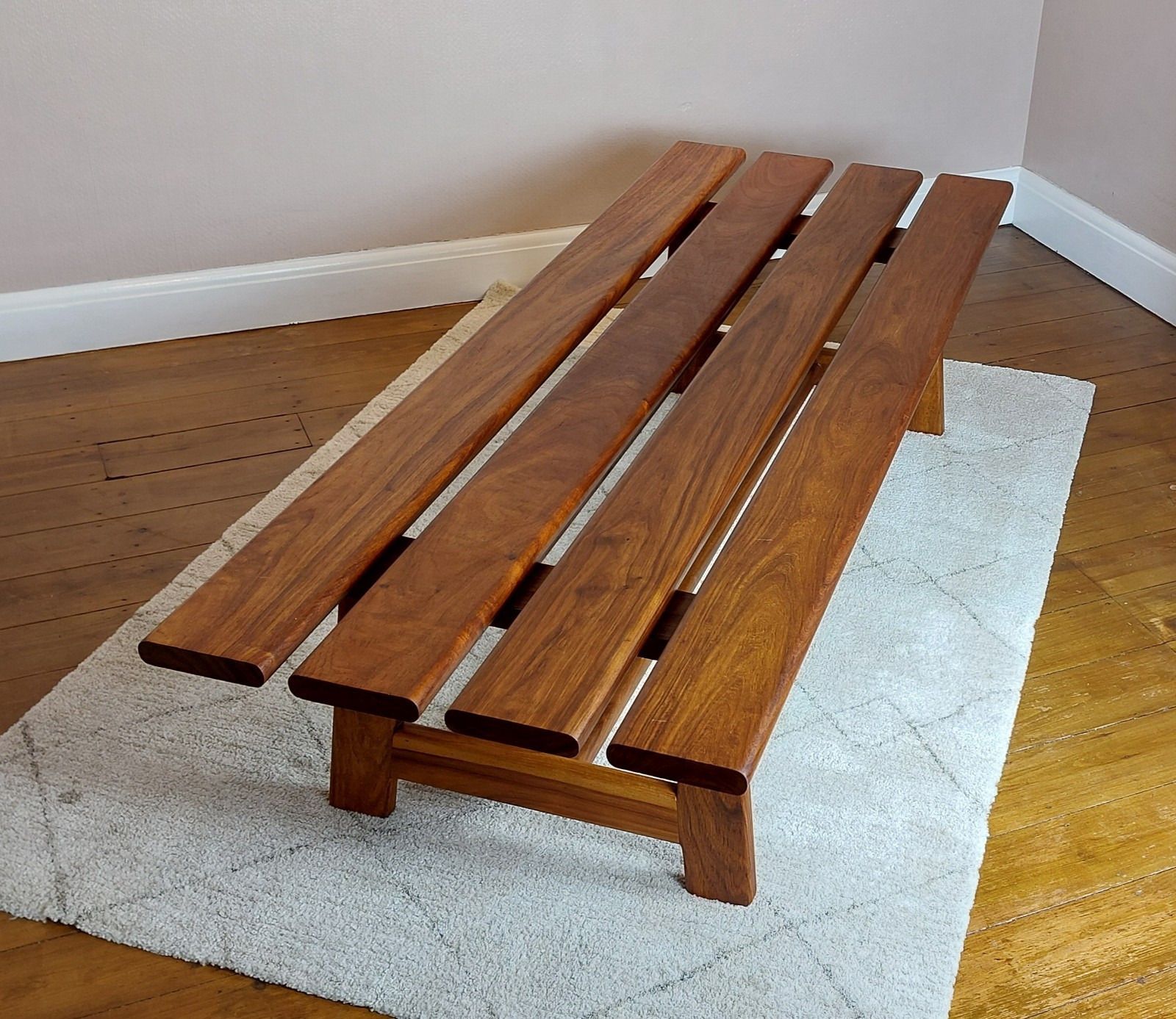 265.0 Mid Century Large Designer Teak Coffee Table By John Tabraham For Kallenbach South Africa photo