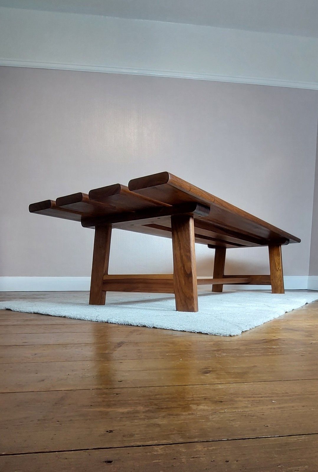 photo vinterior Mid Century Large Designer Teak Coffee Table By John Tabraham For Kallenbach South Africa