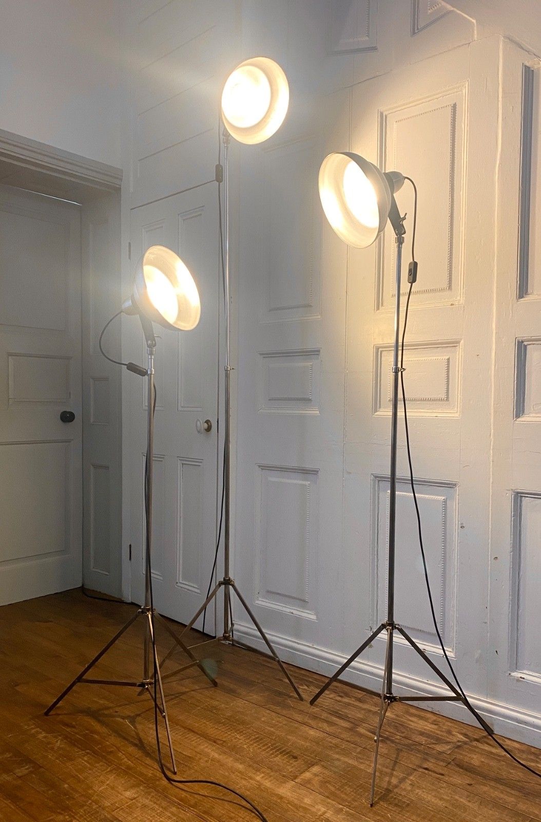 1 Of 3 Vintage Photography Studio, Adjustable Height Floor Lamp. photo furniture