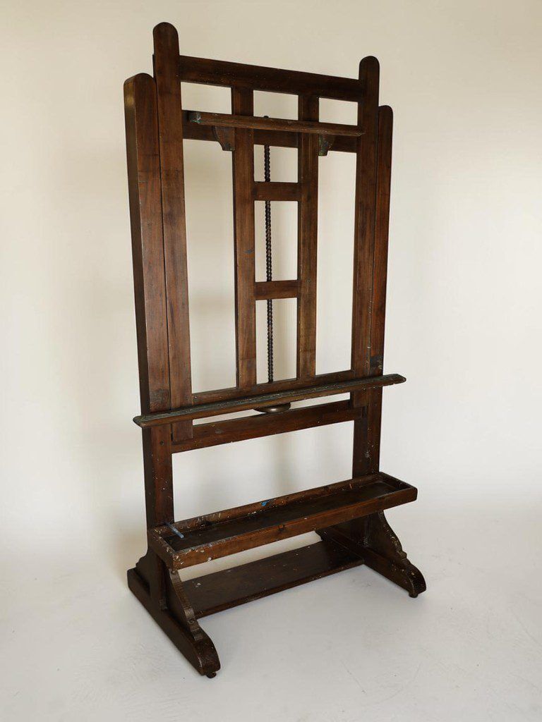 Victorian Mahogany Studio Easel By Joseph Fitter Of Birmingham photo furniture