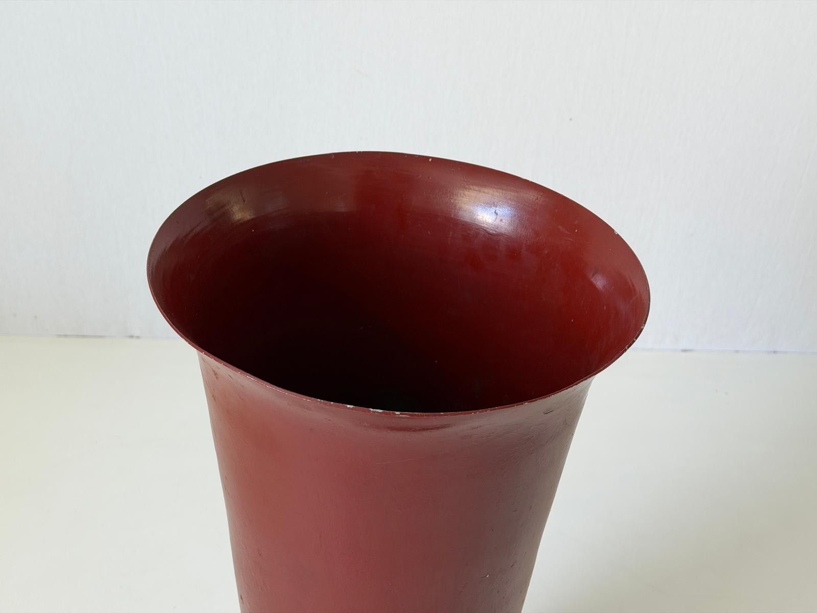 Burgundy Brass Umbrella Holder, 1960s, Italy photo buy
