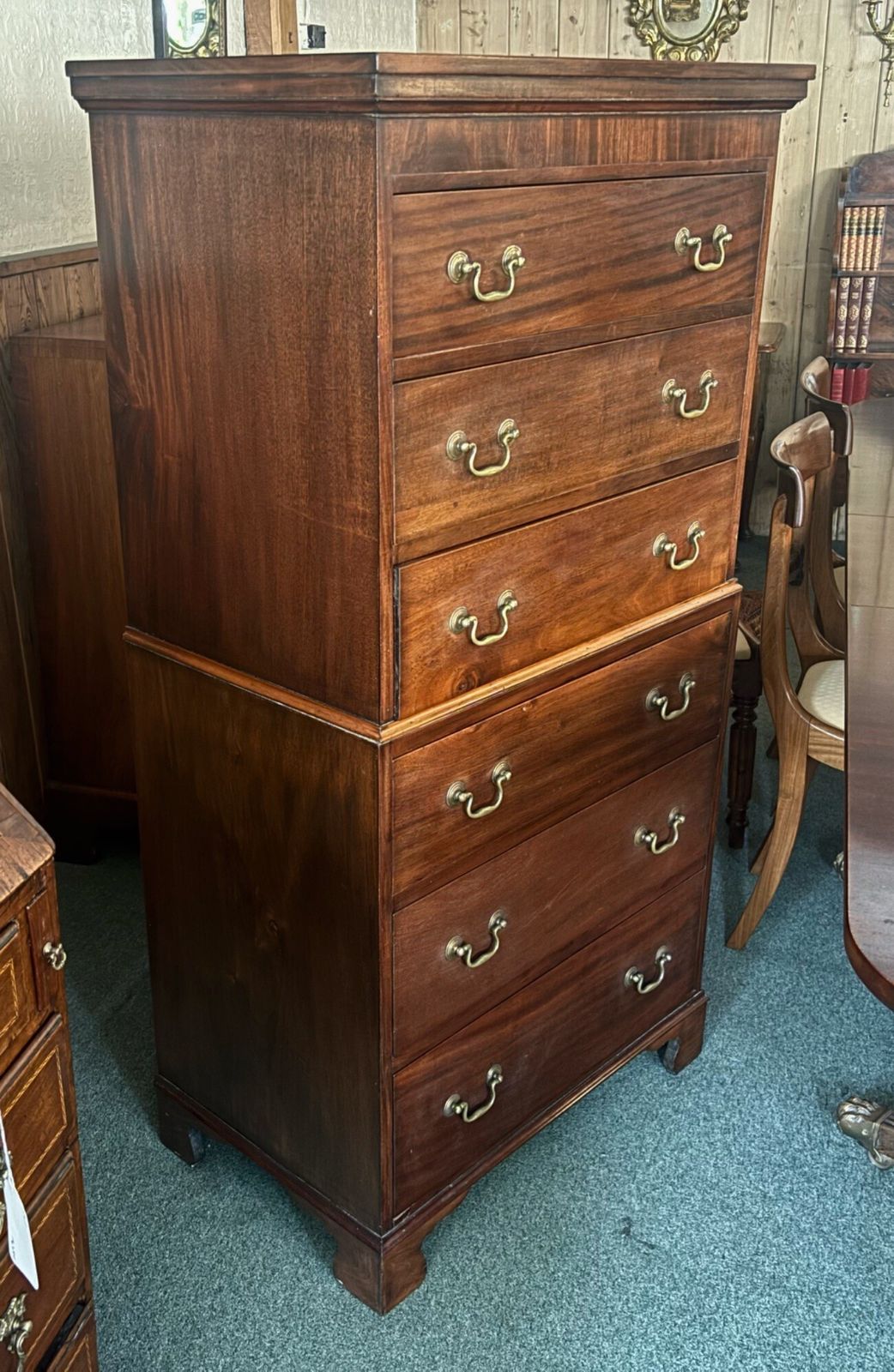 Small Early 20th Century Mahogany Tallboy photo vinterior