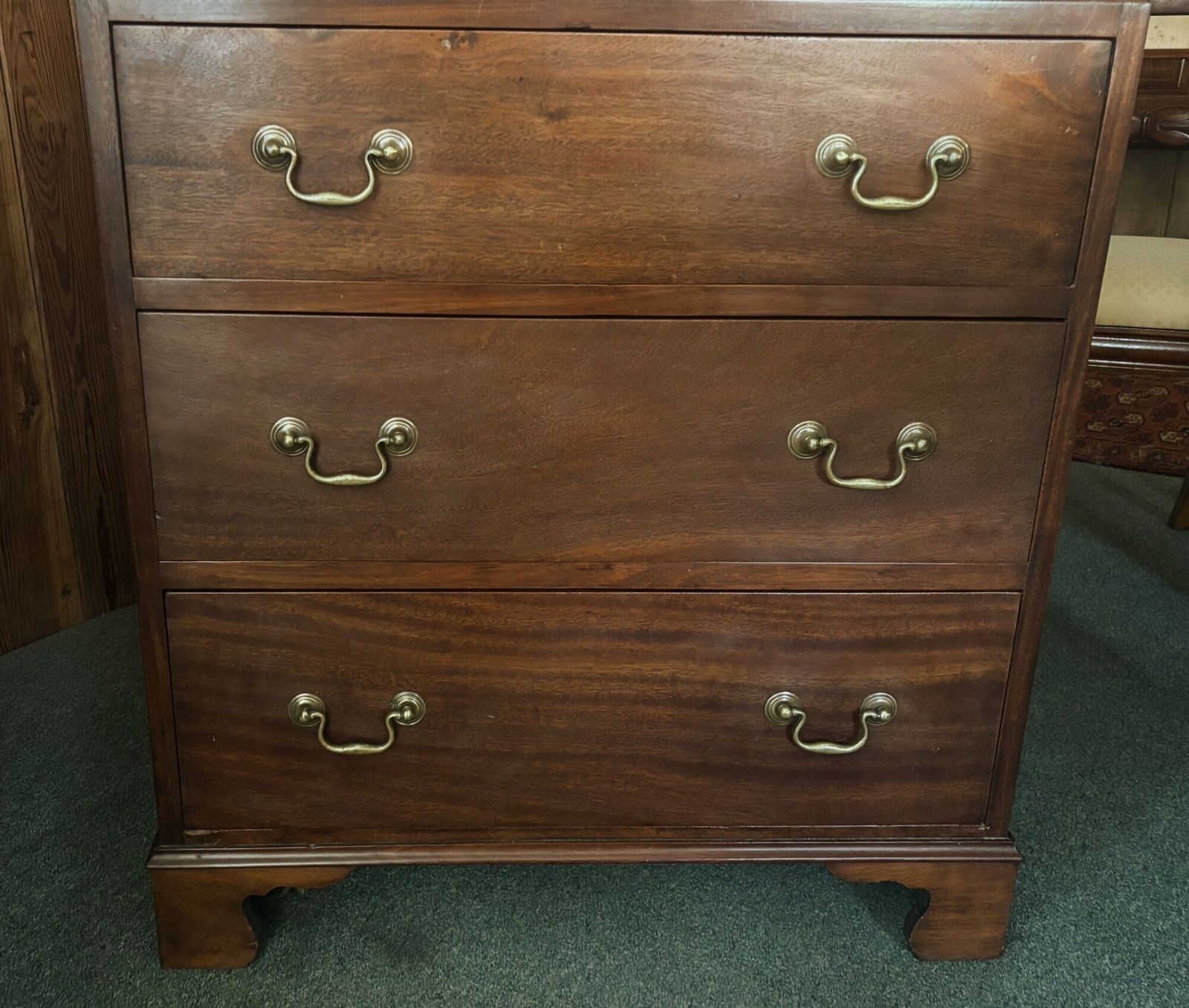 Small Early 20th Century Mahogany Tallboy photo vintage