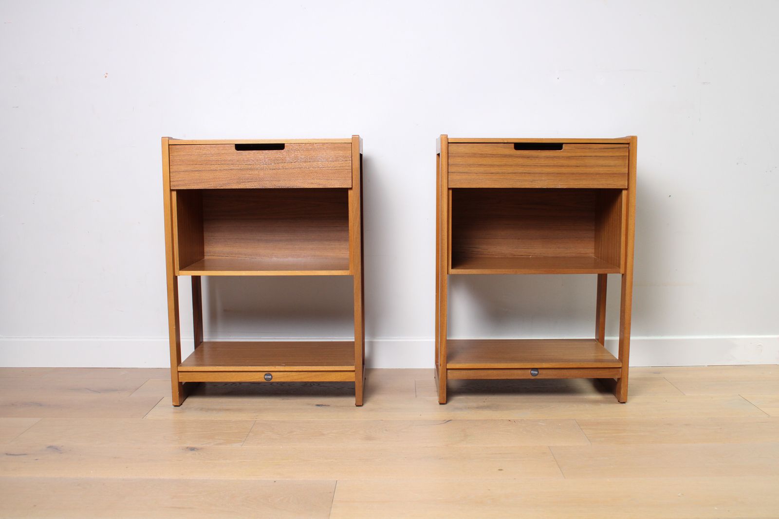 A Pair Of Vintage Mid Century Myer Beside Tables photo Furniture