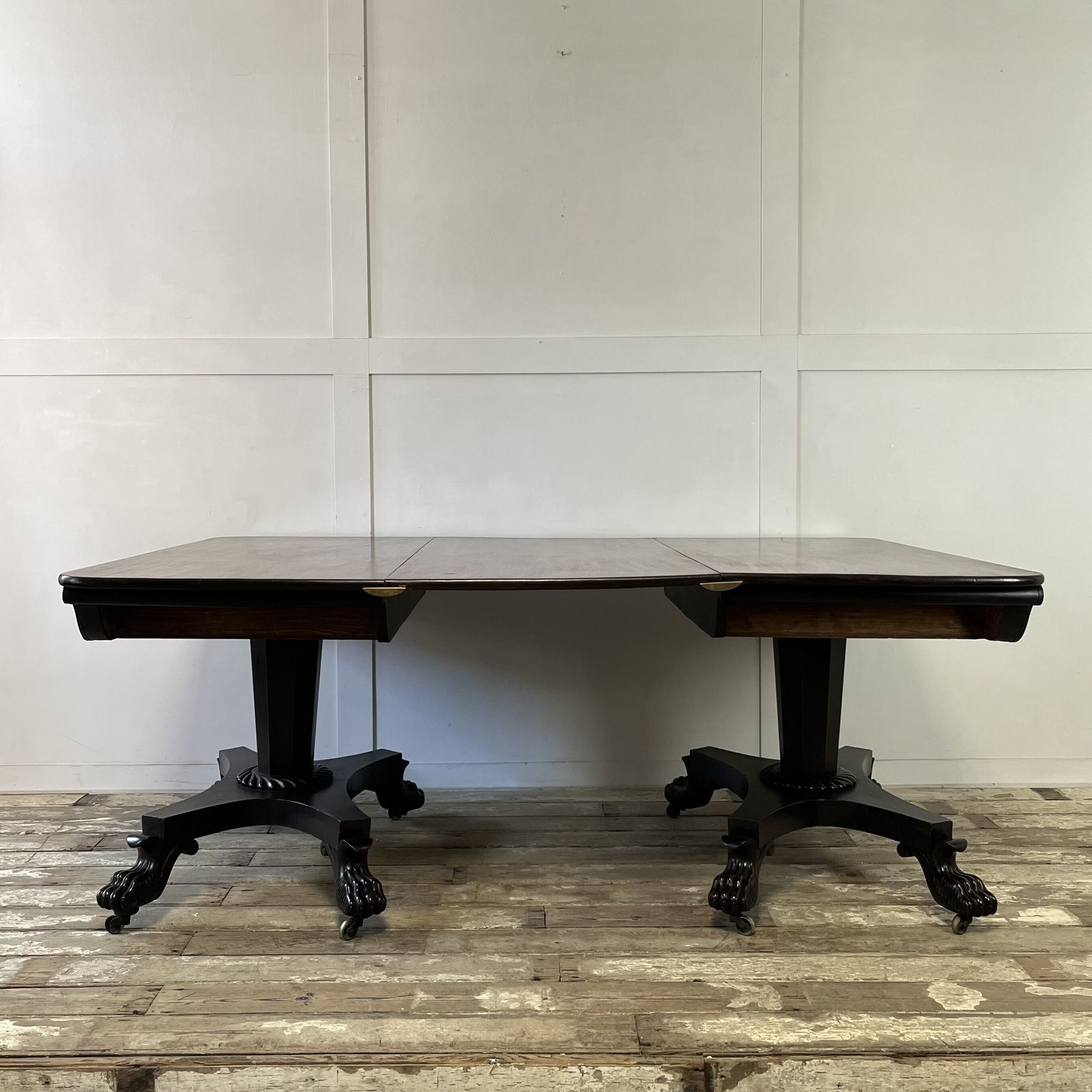 Pair Of Antique Ebonised Mahogany Consoles photo vinterior
