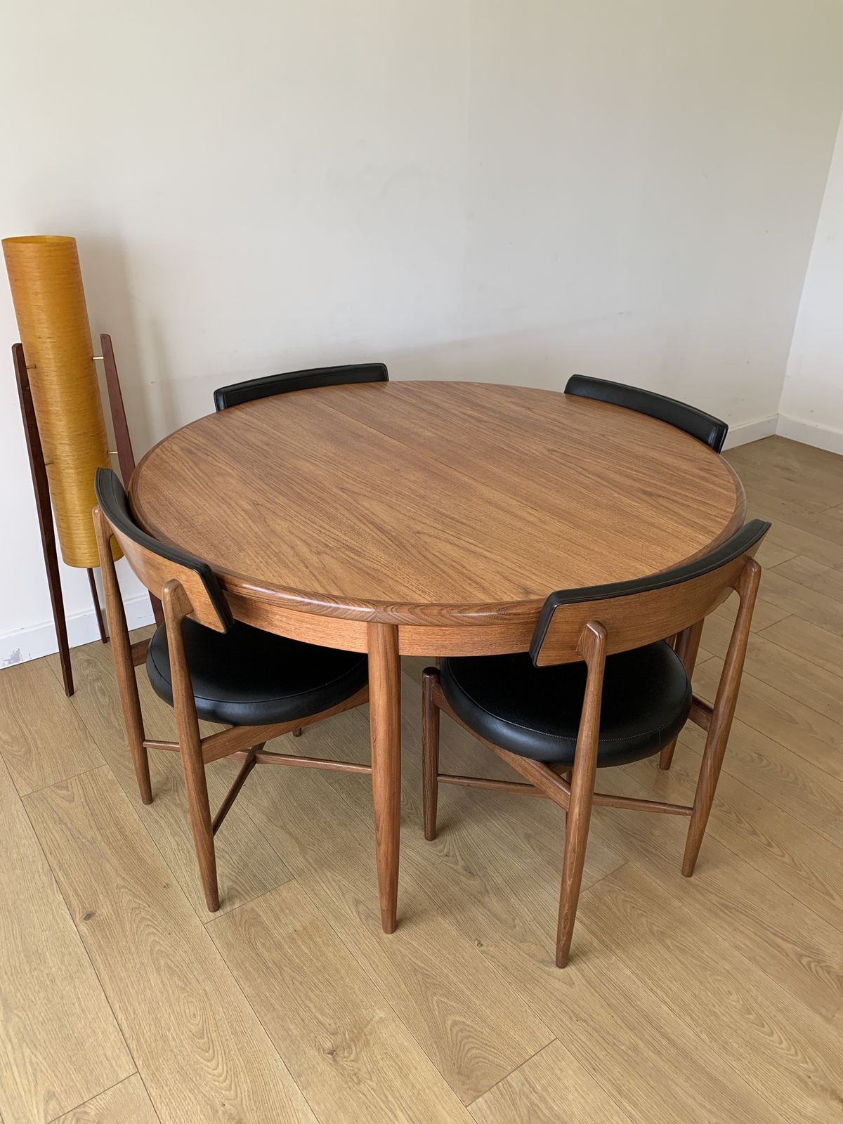 Restored G Plan Fresco Extending Table & 4 (Or 6) Victor Wilkins Dining Chairs