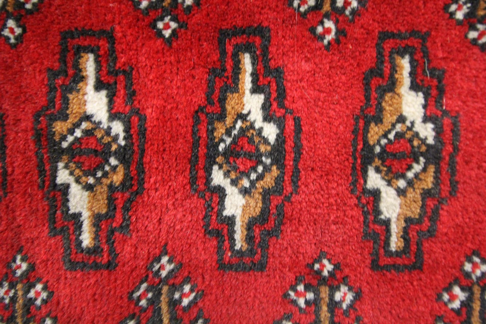 Tapis de laine traditionnel rouge, Afghan Poshti, petit format, fait main, oriental photo 766.0