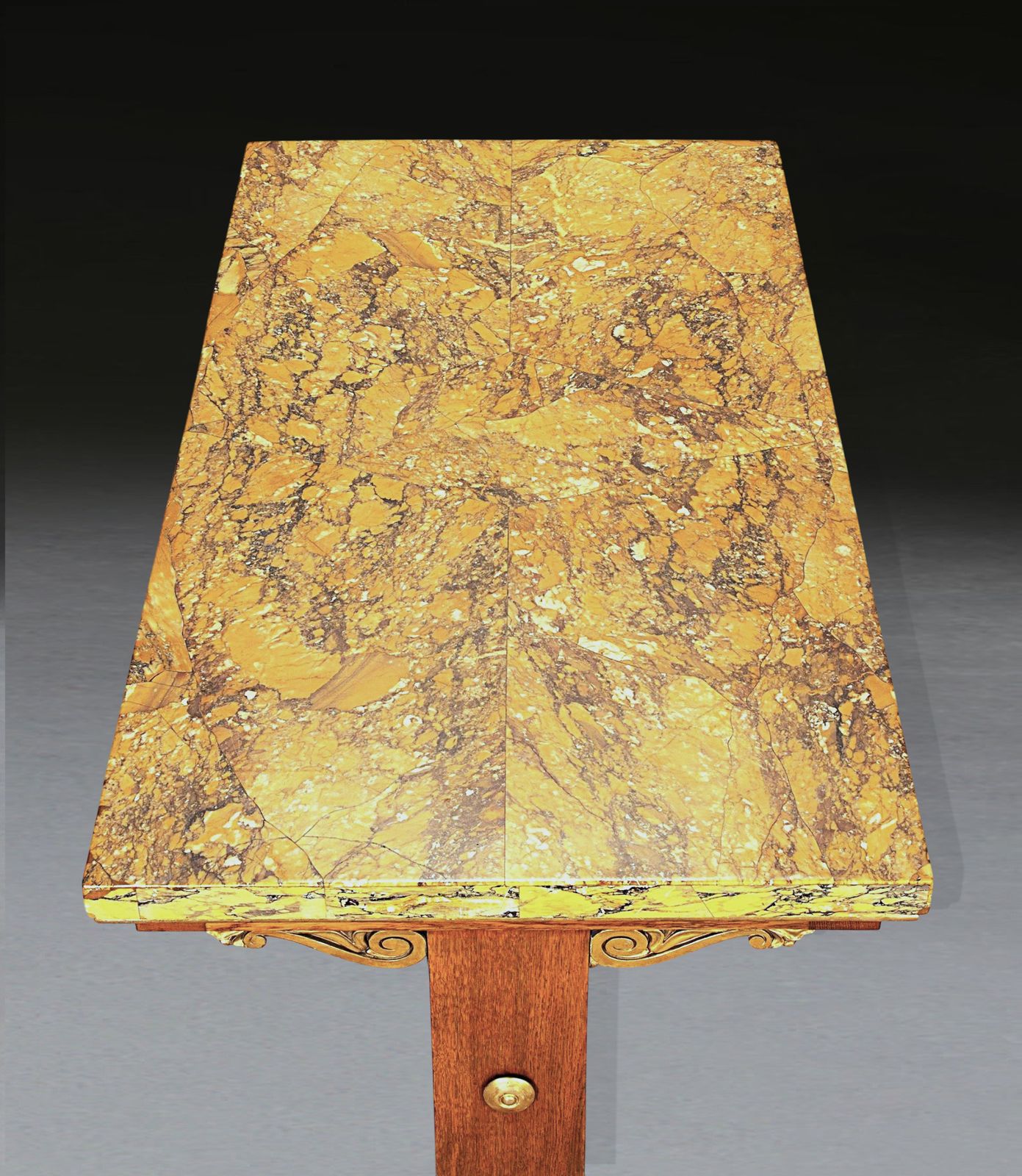 Regency Siena Marble, Oak & Giltwood Centre Table photo 10300.0