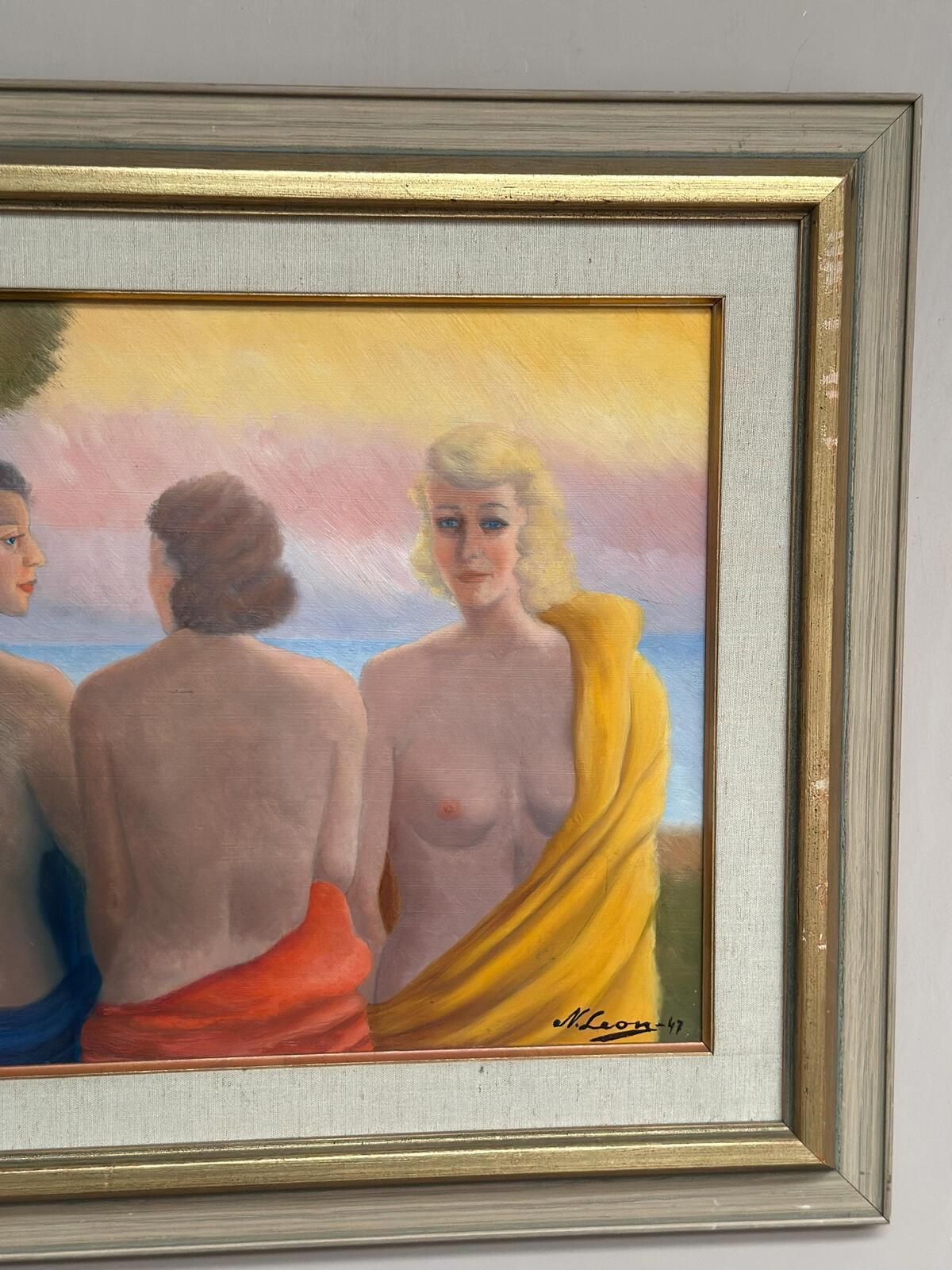 photo buy Three Women By N. Leon (1947), Early 20th Century