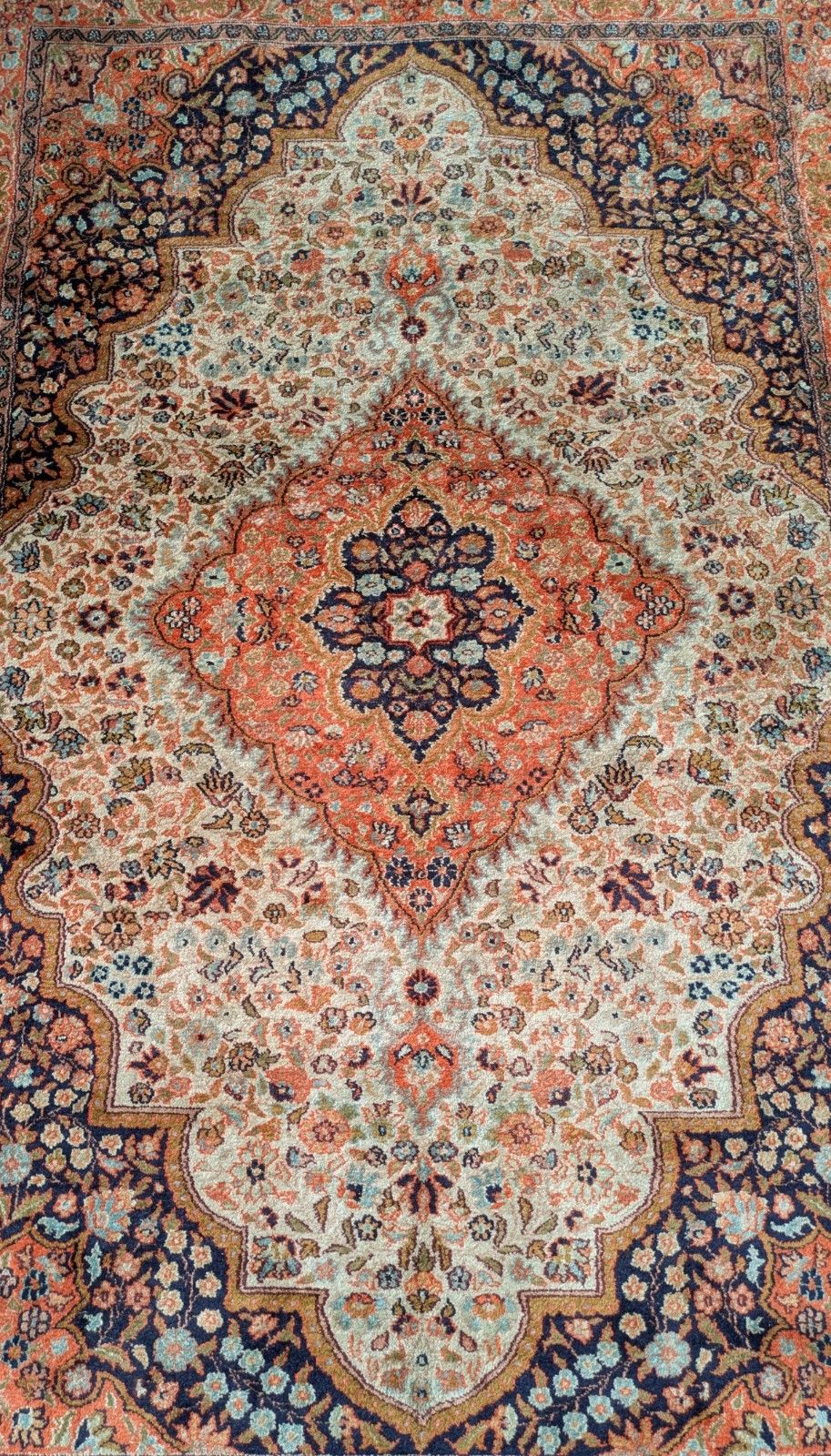 Pretty Kashmir Silk Carpet photo furniture