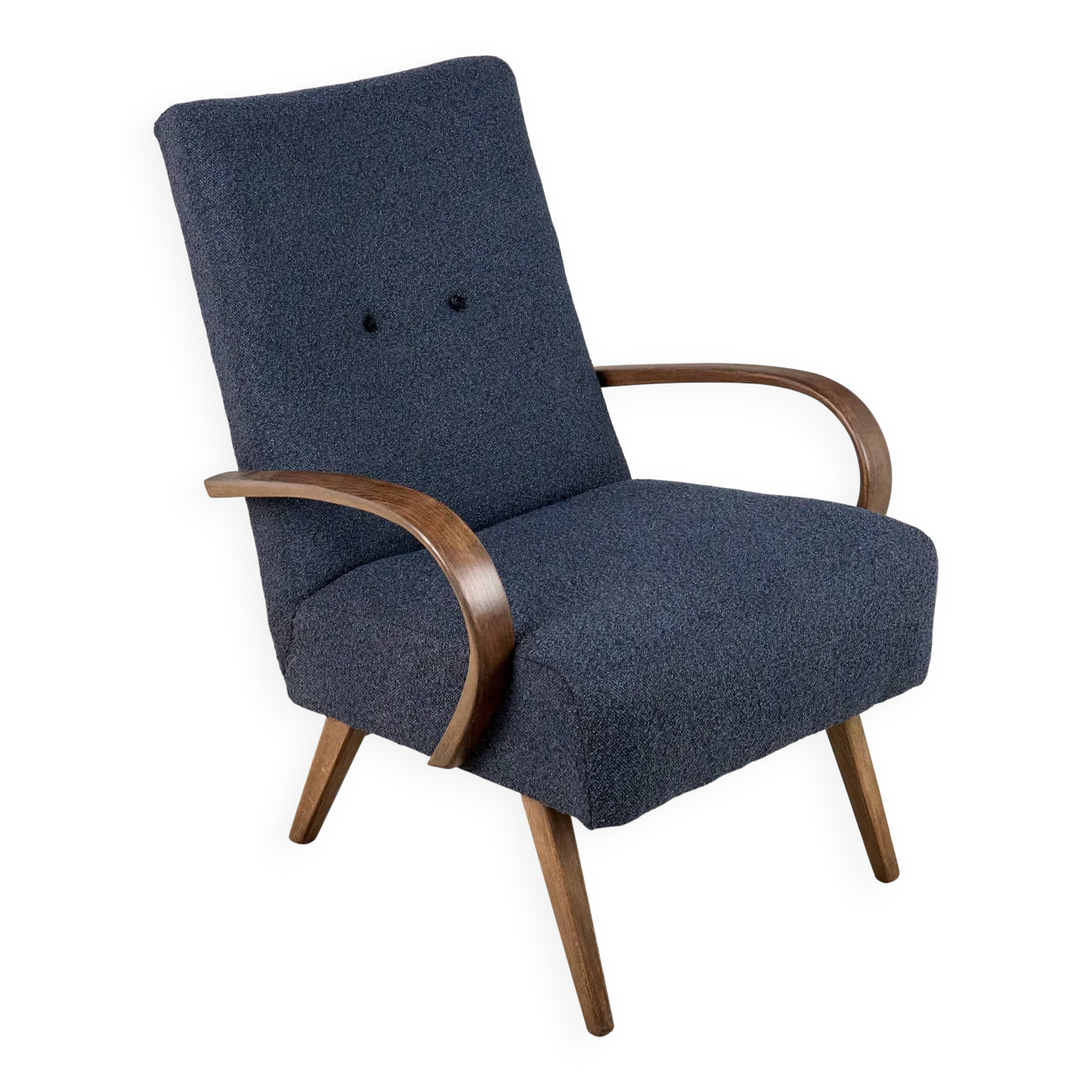 Vintage Armchair Designed By Jindrich Halabala, 1950s, Czechoslovakia