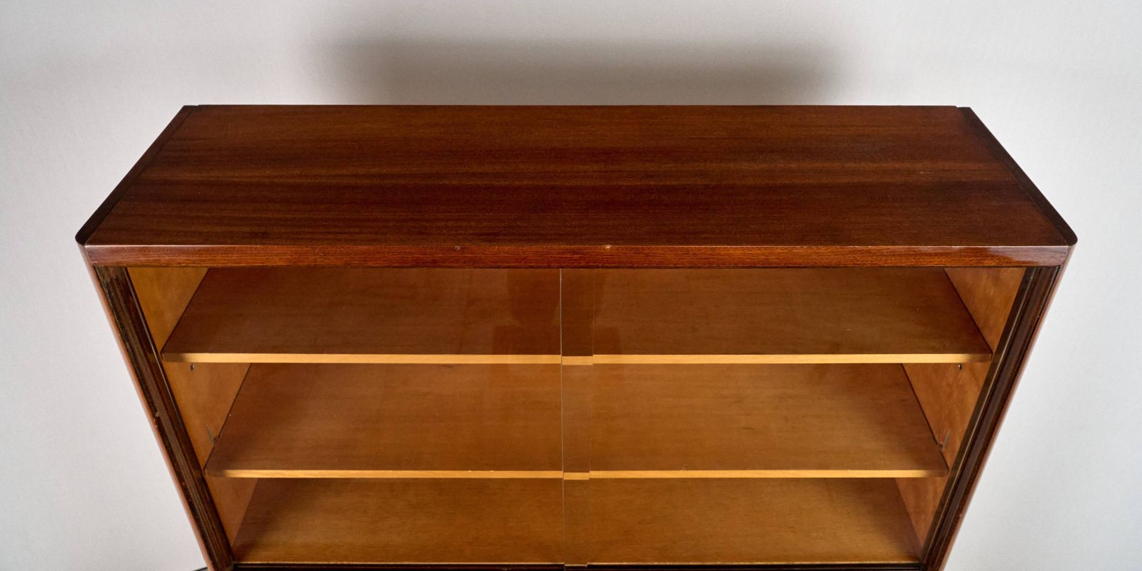Art Deco Bookcase, Vitrine, český Nábytek, 1960, Czechoslovakia photo vintage