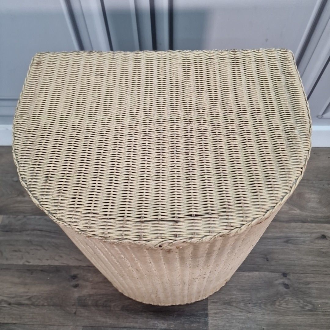 Retro Vintage Laundry Basket Lloyd Loom Lusty Rattan Wicker Air Ministry photo 70.0