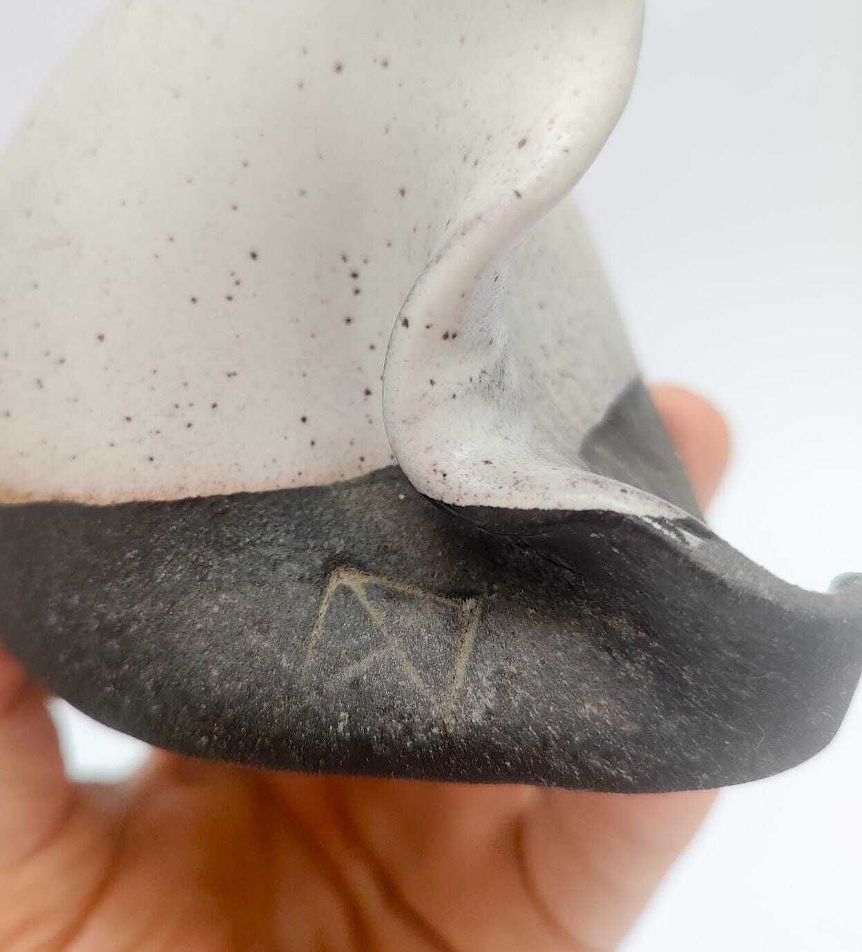 Ceramic Sculpture In The Shape Of A Fish, Designed By Alessio Tasca, Vintage Space Age, 1970s photo vintage