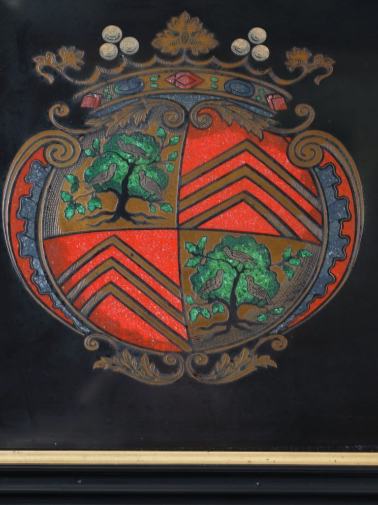 Large 19th Century Florentine Heraldic Pietra Dura Plaque, Allegory Of Peace, C.1890 photo 1750.0