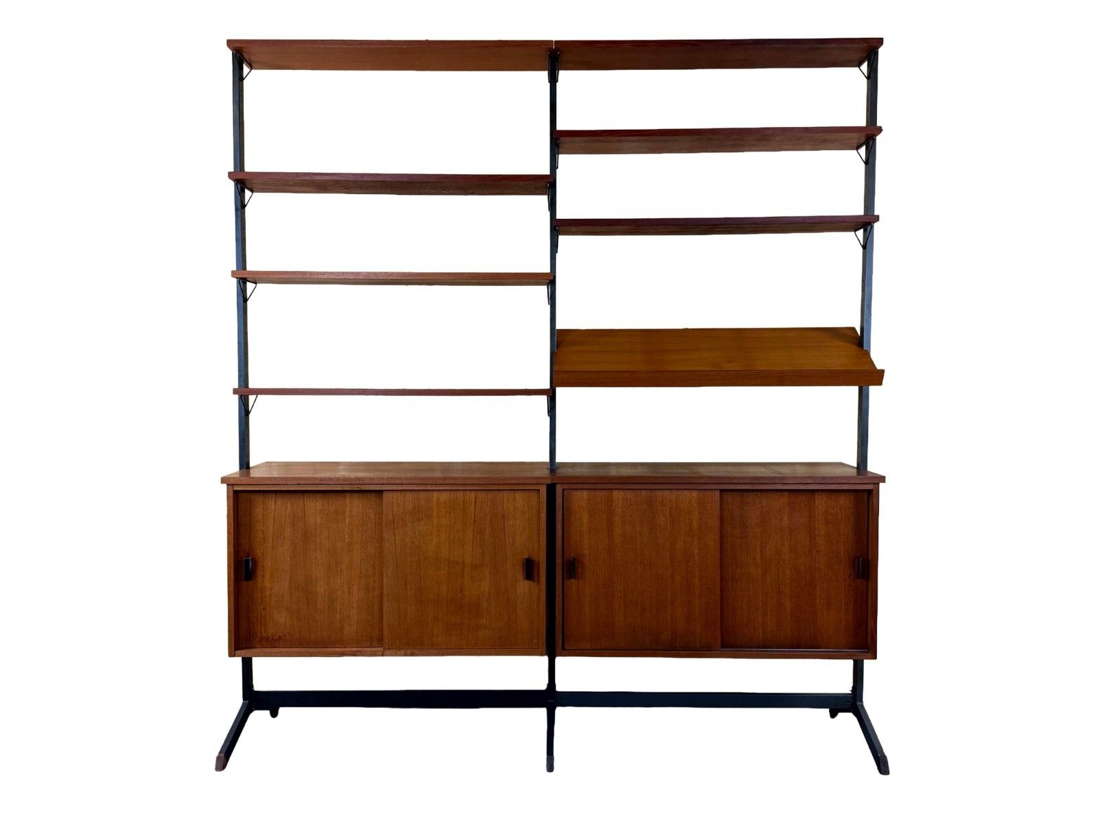 60s 70s Teak Shelving System Wall Unit By Olof Pira Sweden Mid Century