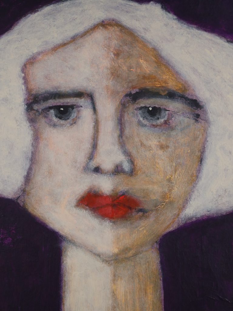 Harry Charles Tim Neo Expressionist Painting ‘Kate At The Show’ From The 'Longhead' Series, 2026 photo for sale