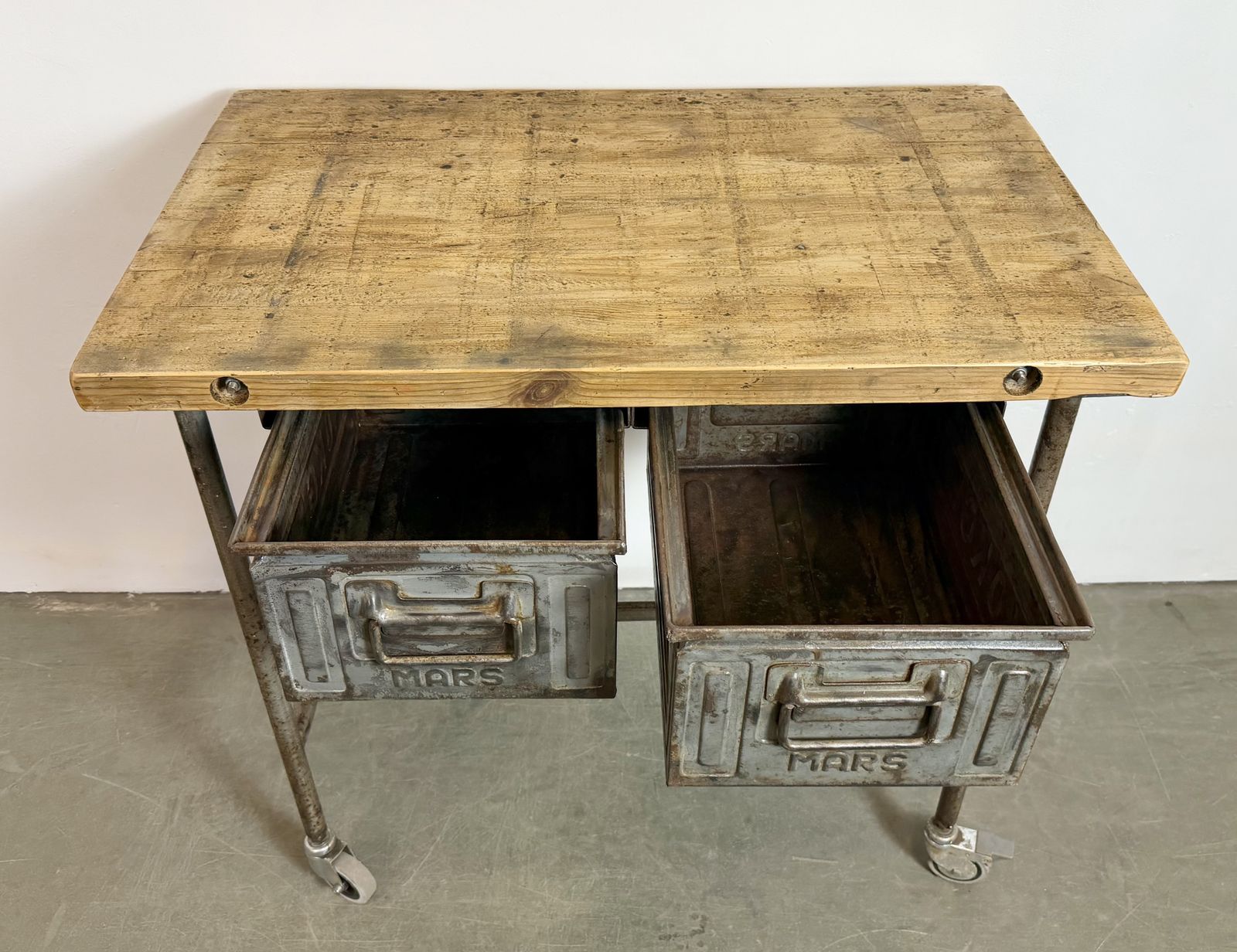 photo buy Industrial Worktable On Wheels, 1960s