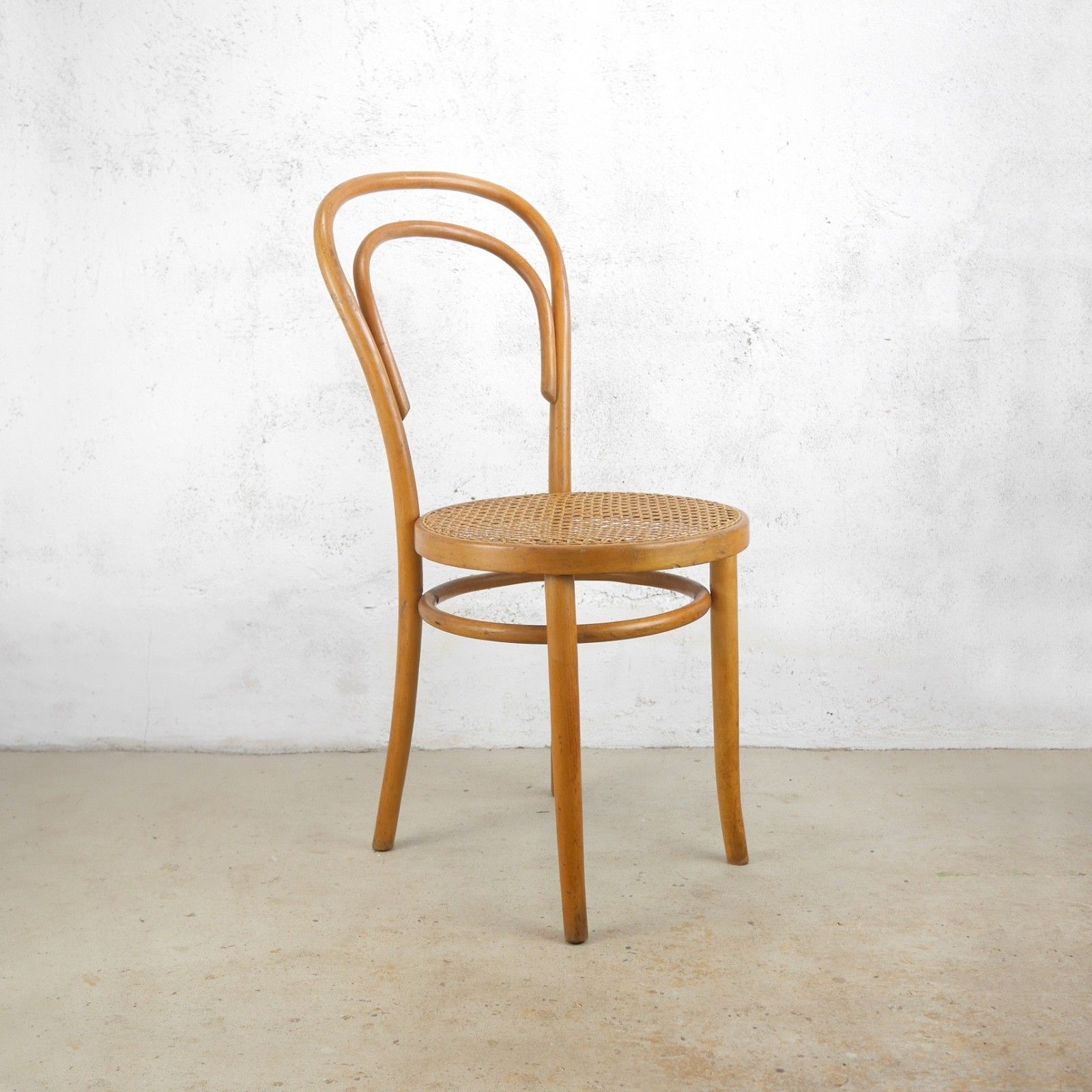 Vintage Dinette Bentwood Caned Rattan Bistro Chair Thonet Style #103200