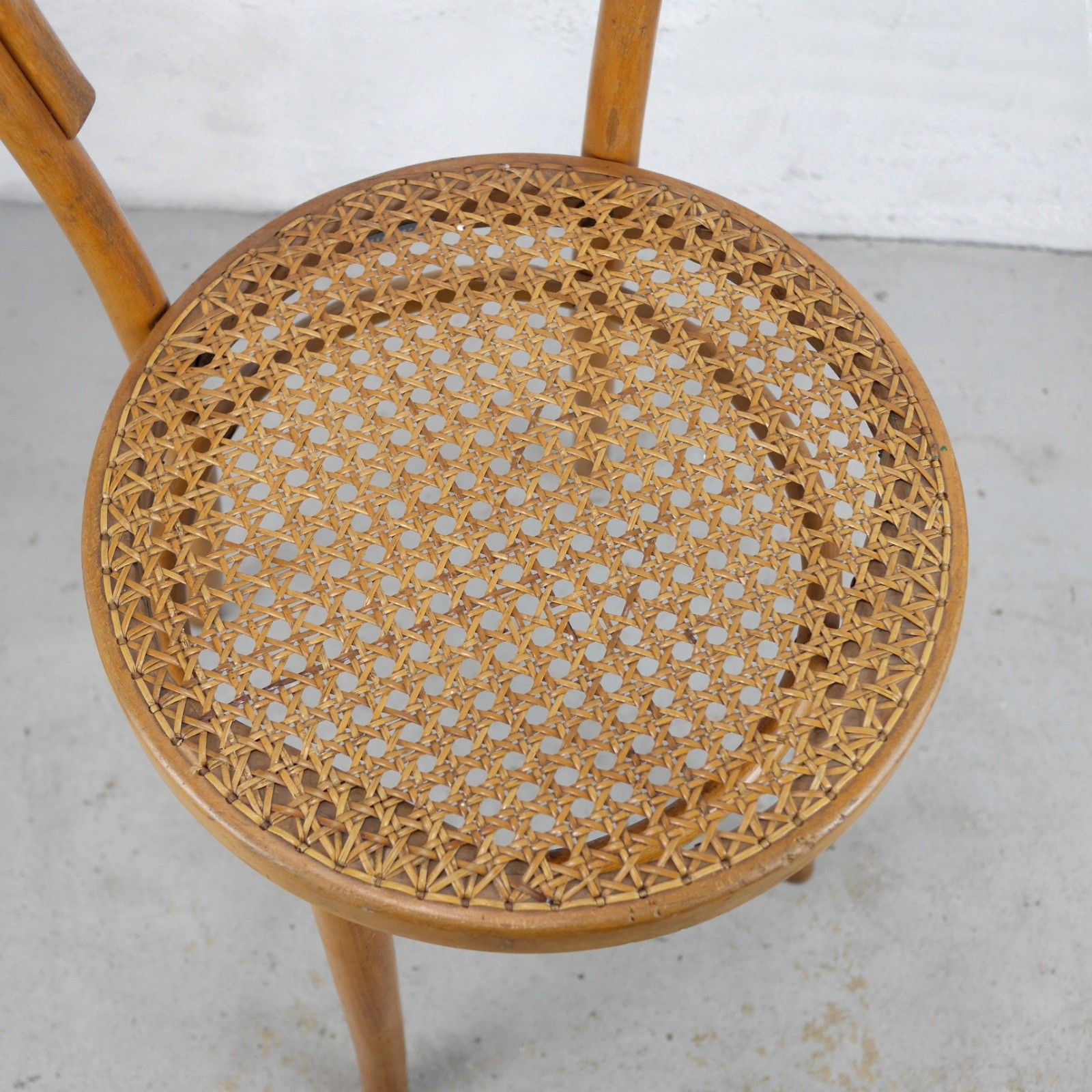 photo furniture Vintage Dinette Bentwood Caned Rattan Bistro Chair Thonet Style #103200