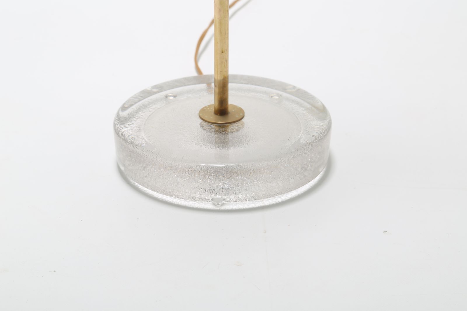 Mid Century Swedish Brass And Frosted Glass Floor Lamp By Falkenbergs Belysning, 1960s photo 650.0