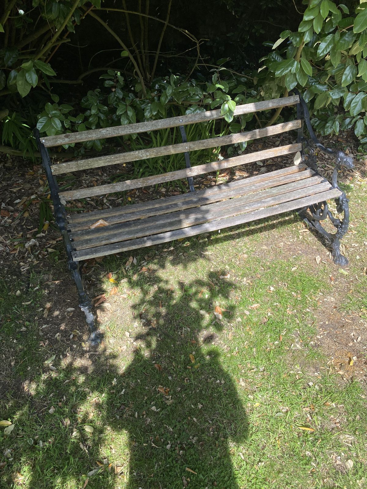 Cast Aluminum Copy Of Coalbrookdale Grapes And Serpent Bench photo for sale