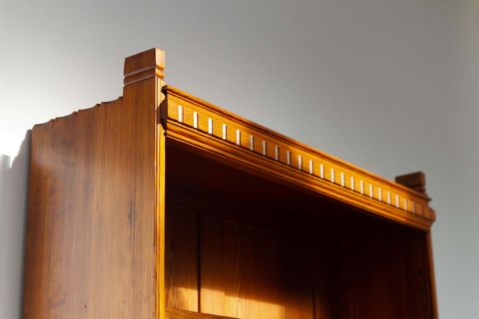 Antique Oregon Pine Bookcase By Martin Nyrop For Rud Rasmussen, Denmark 1905. photo Furniture