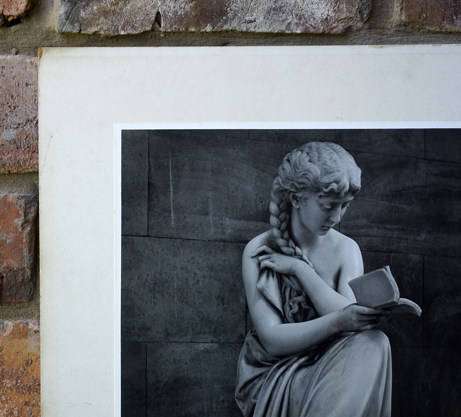 1968 Large Black & White Photograph 'Study' Classical Image With Original Exhibition Label Signed & Dated Fine Art Print photo vinterior