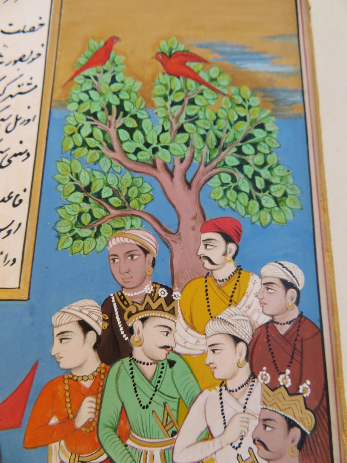 Antique Indian Miniature Painting; An Illustration From The Mahabharata Damayanti's Wedding Choice photo Art