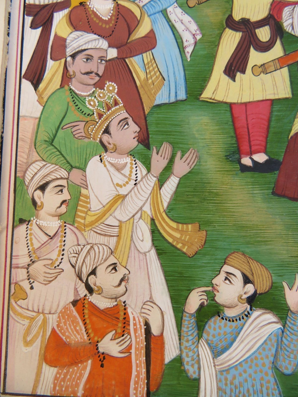 Antique Indian Miniature Painting; An Illustration From The Mahabharata Damayanti's Wedding Choice photo buy