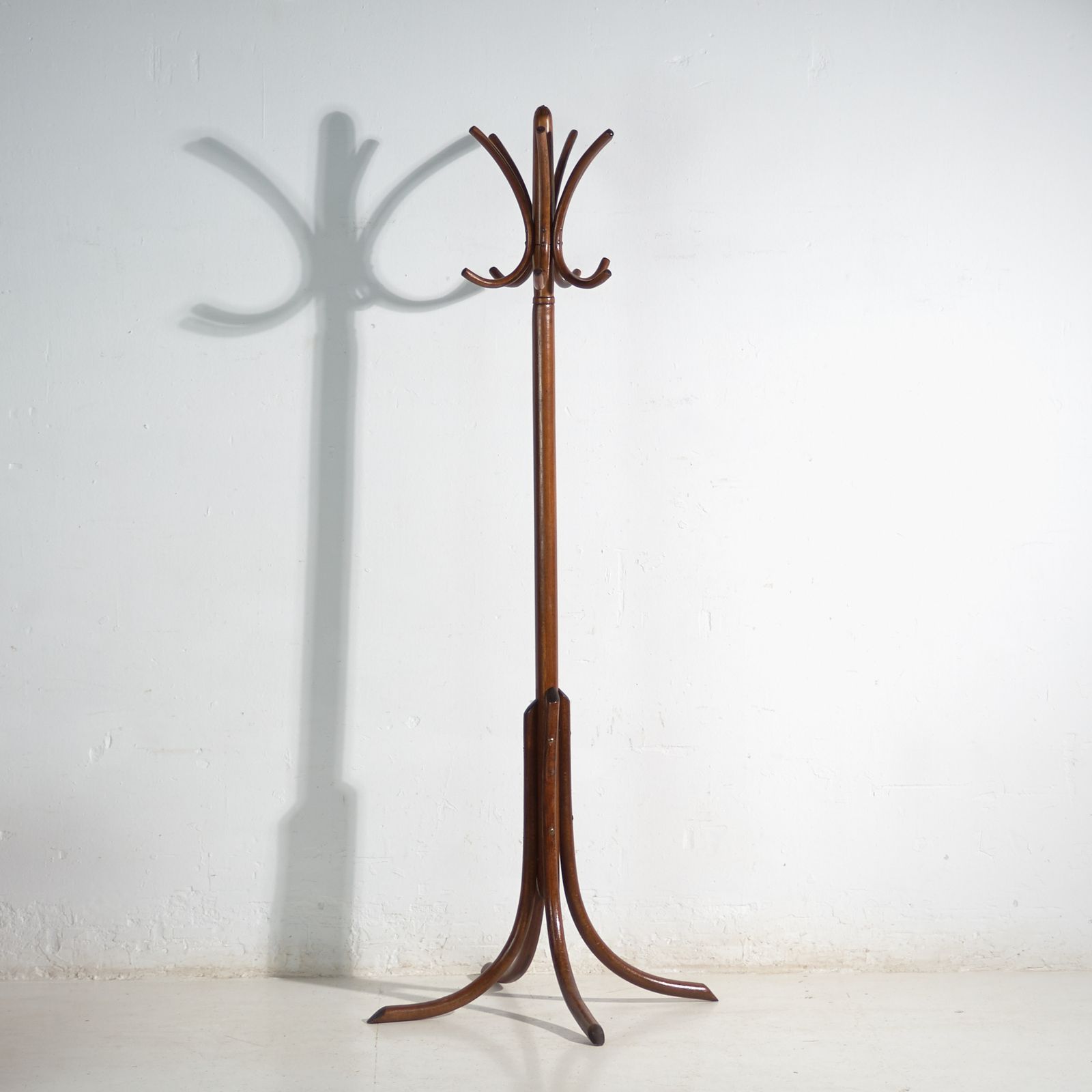 Bentwood Coat Stand In Beechwood – Austria Hungary, Thonet Style, Circa 1900