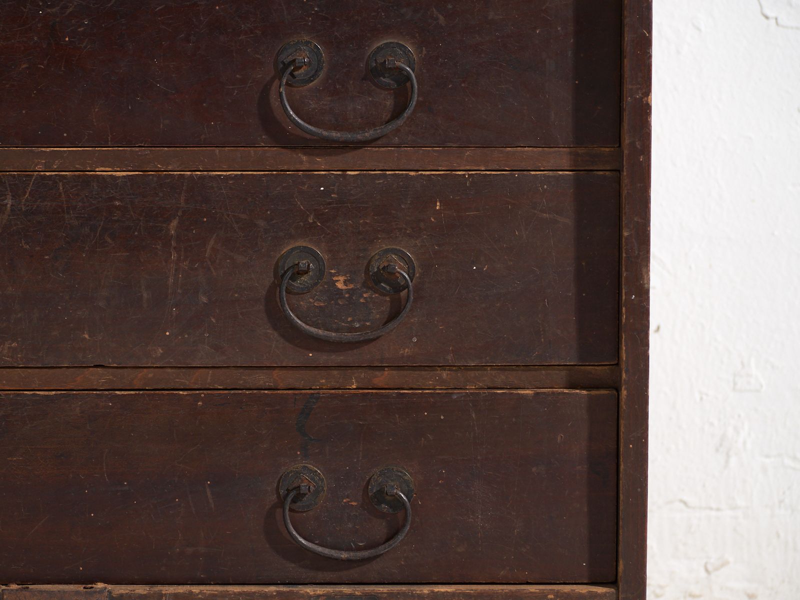 Antique Japanese Tansu With Drawers And Iron Hardware – Meiji Period, Japan, Circa 1900 photo vintage