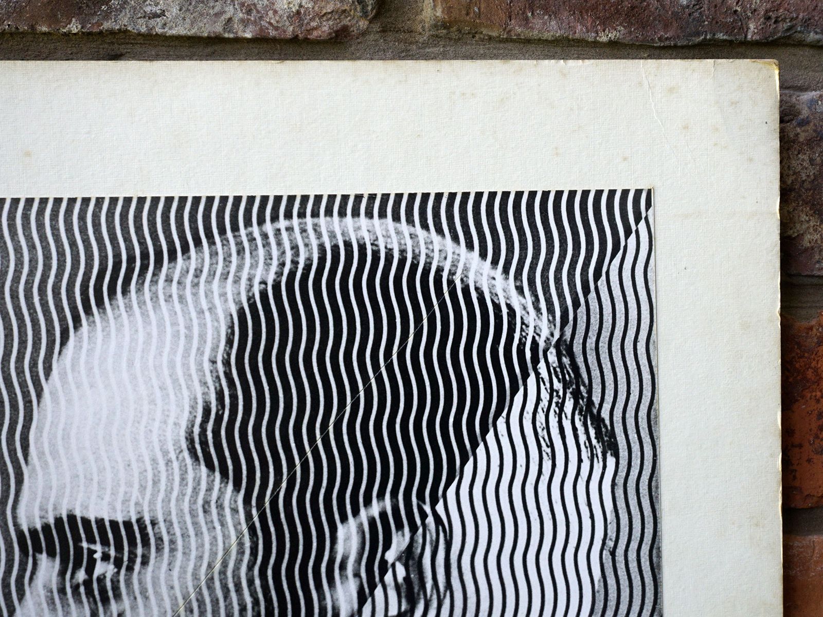 photo furniture 1968 Large Black & White Photograph Op Art Portrait 'Split Profile' Signed & Dated Abstract Fine Art Print