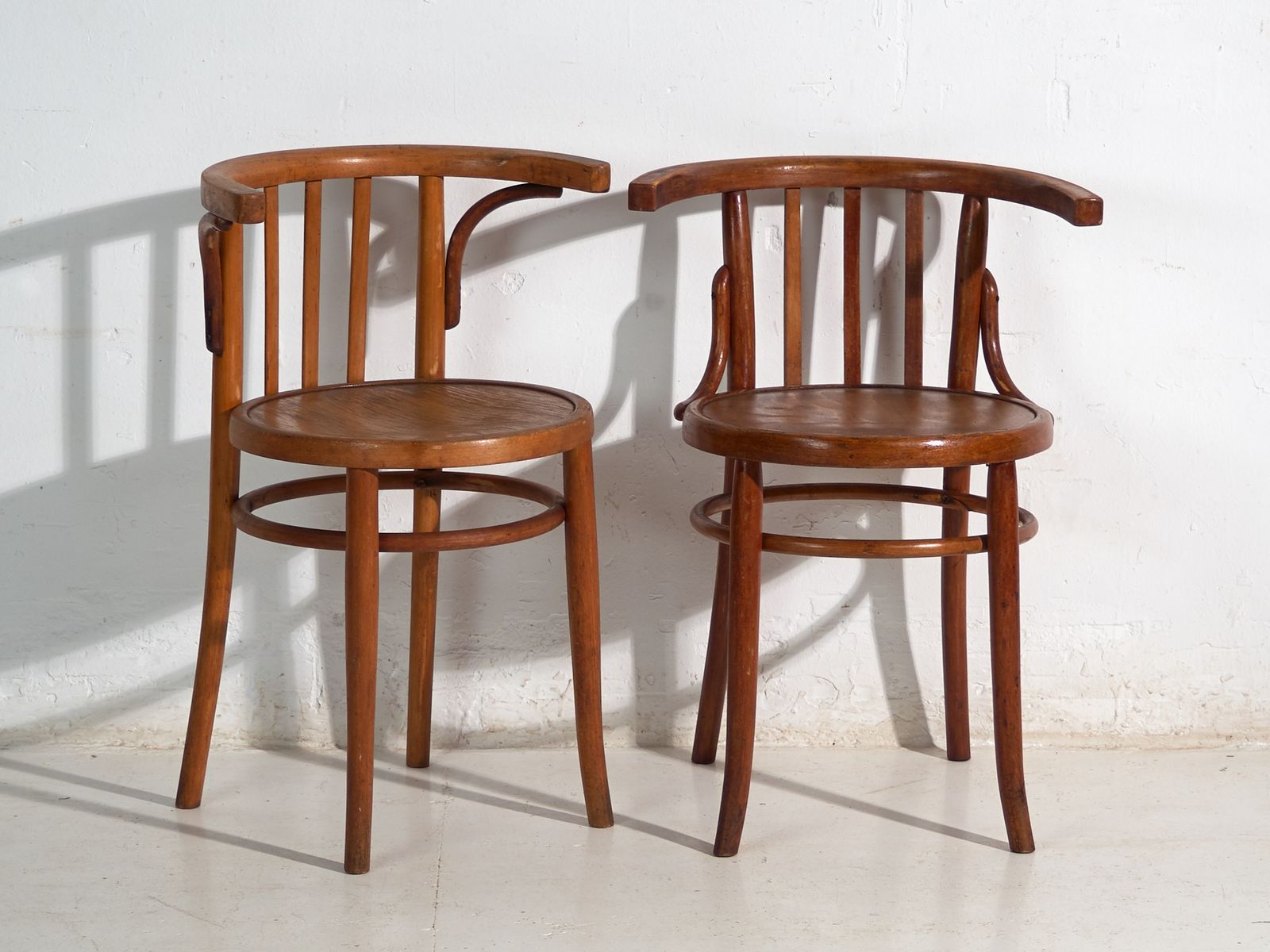 Set Of Four Thonet Style Bentwood Chairs – Central Europe, Circa 1920 photo vintage