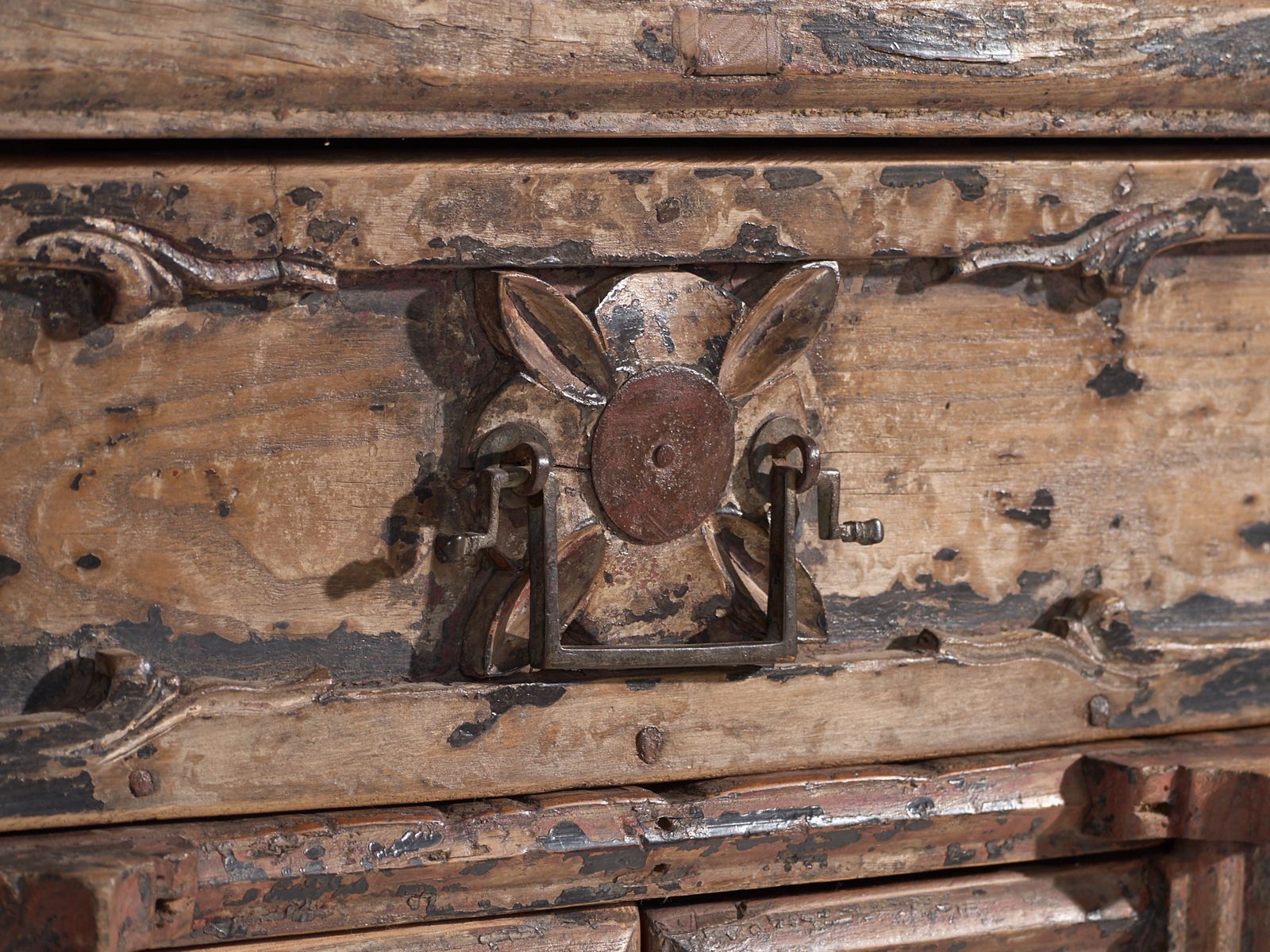 photo furniture Antique Cabinet With Carved Panels – China, Circa 1900