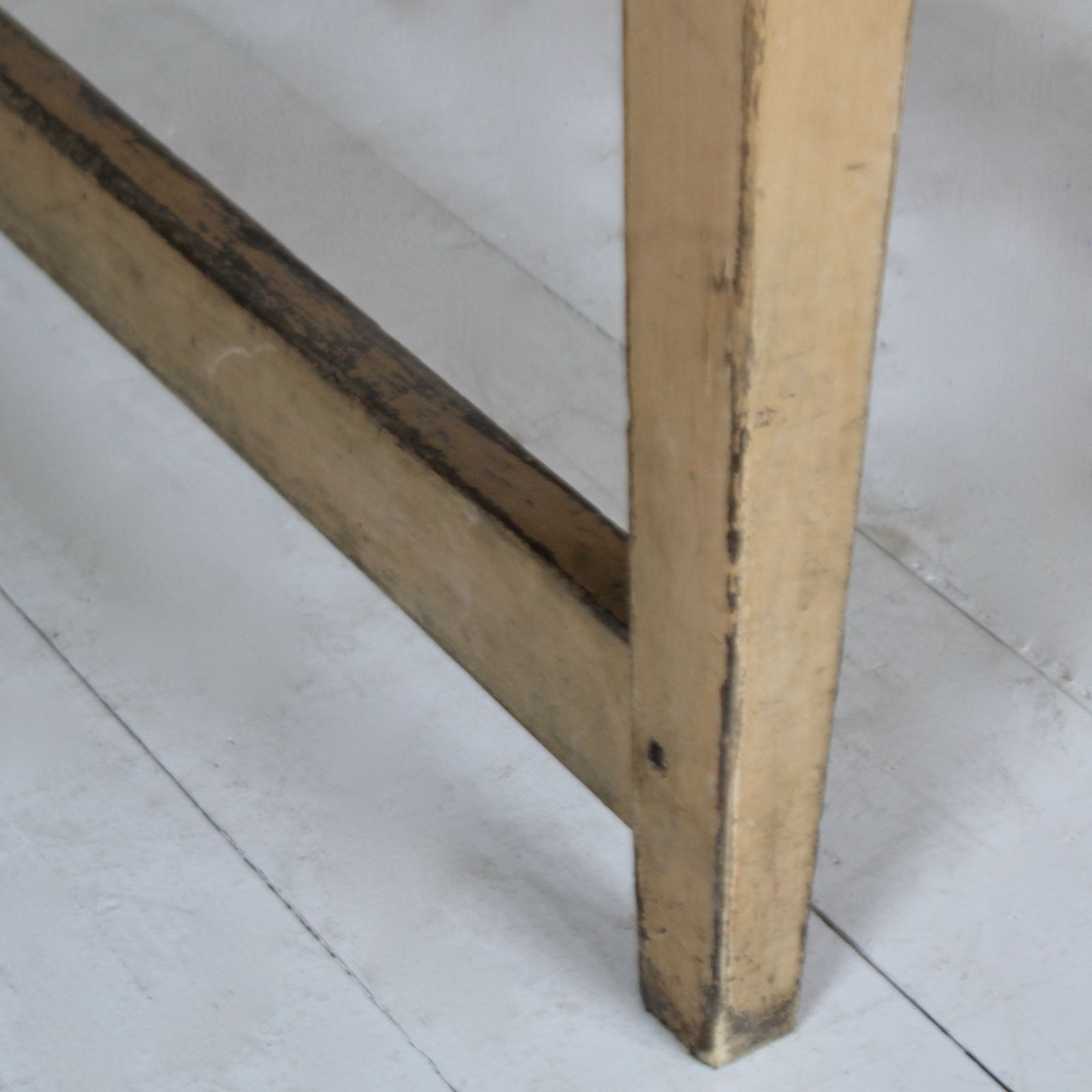 Antique French Table With Stretchers In Original Paint photo buy