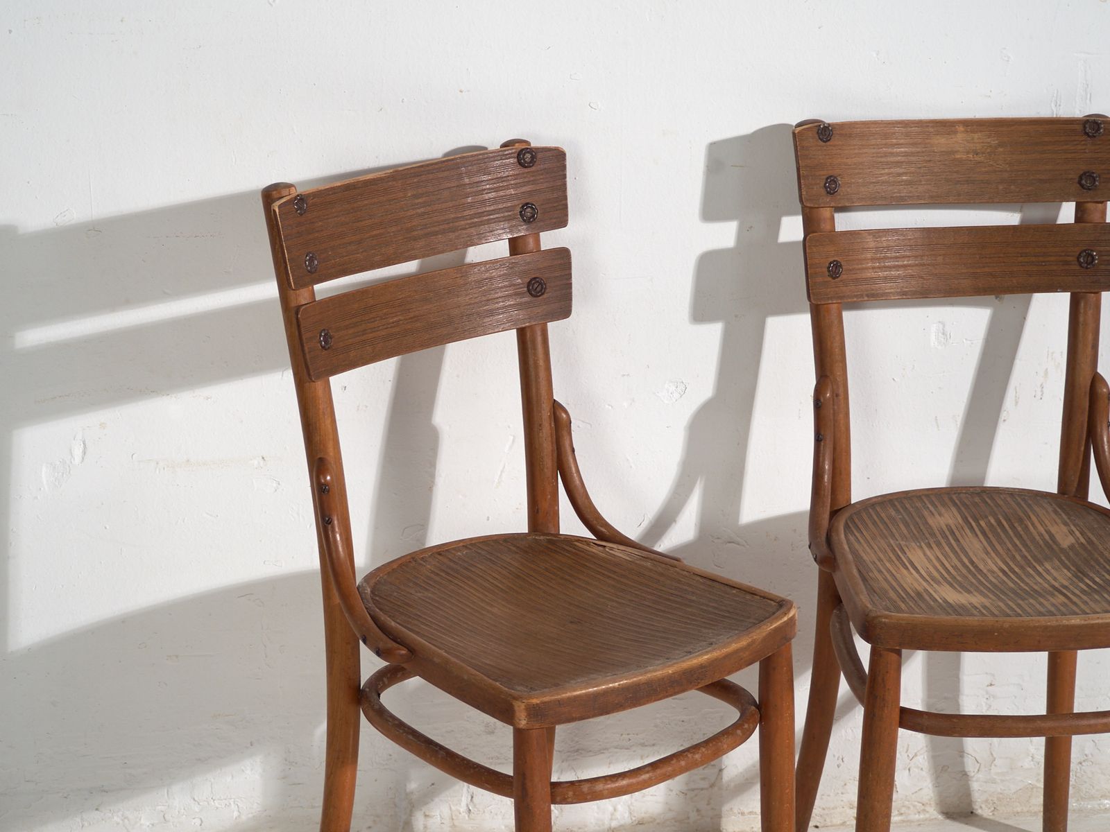 Pair Of Mundus Borlo Bentwood Chairs With Splat Back – Romania, Circa 1920 photo furniture