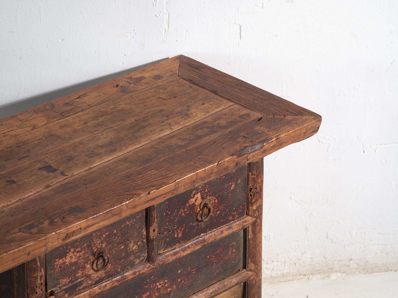 Antique Chinese Console With Three Drawers And Dark Patina – China, Circa 1900 photo furniture