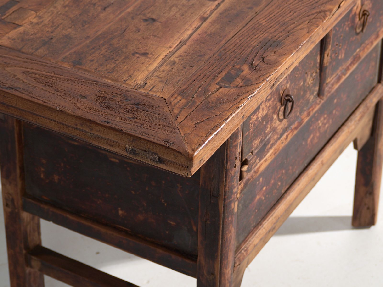 Antique Chinese Console With Three Drawers And Dark Patina – China, Circa 1900 photo for sale