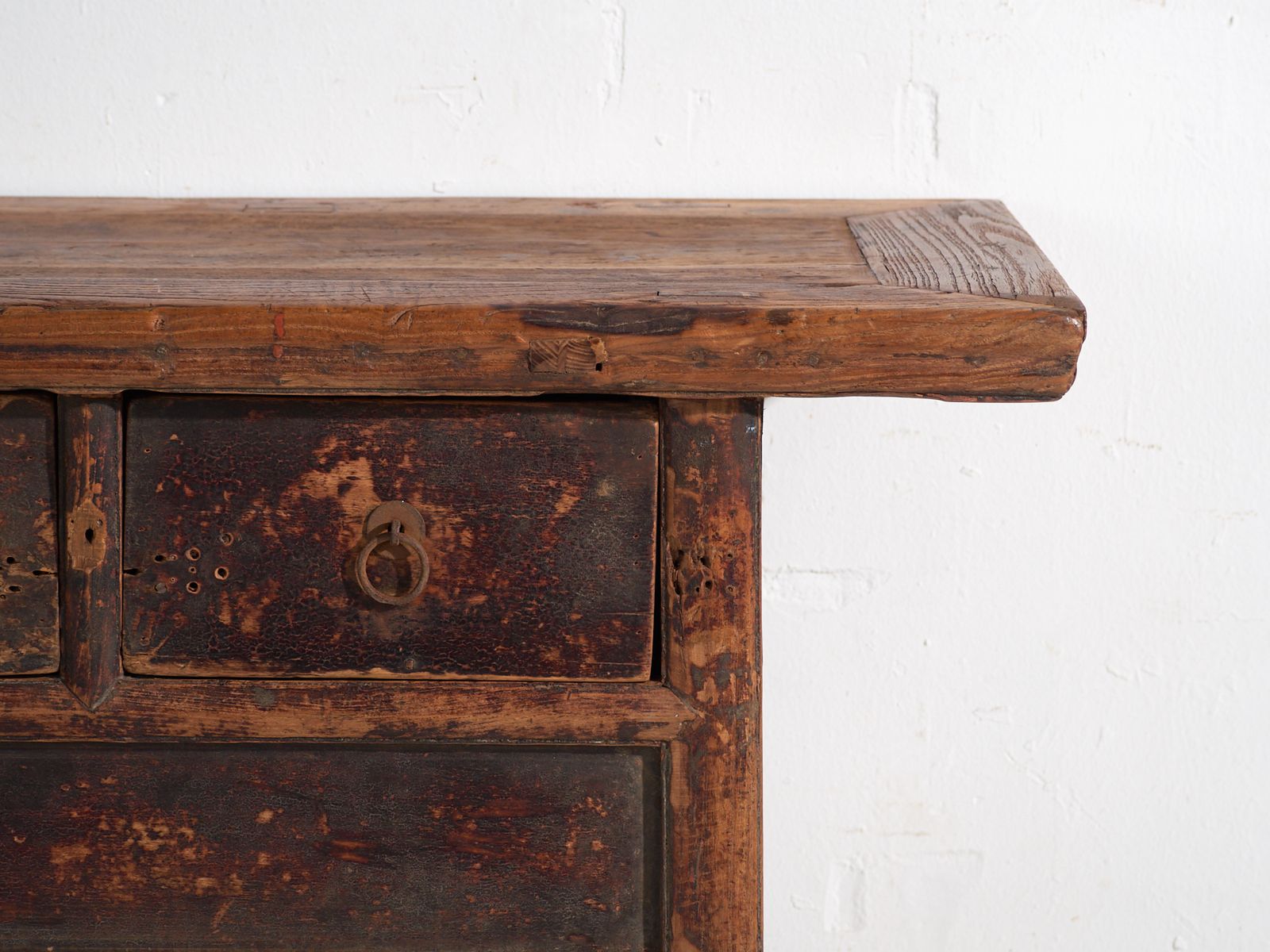 Antique Chinese Console With Three Drawers And Dark Patina – China, Circa 1900 photo buy