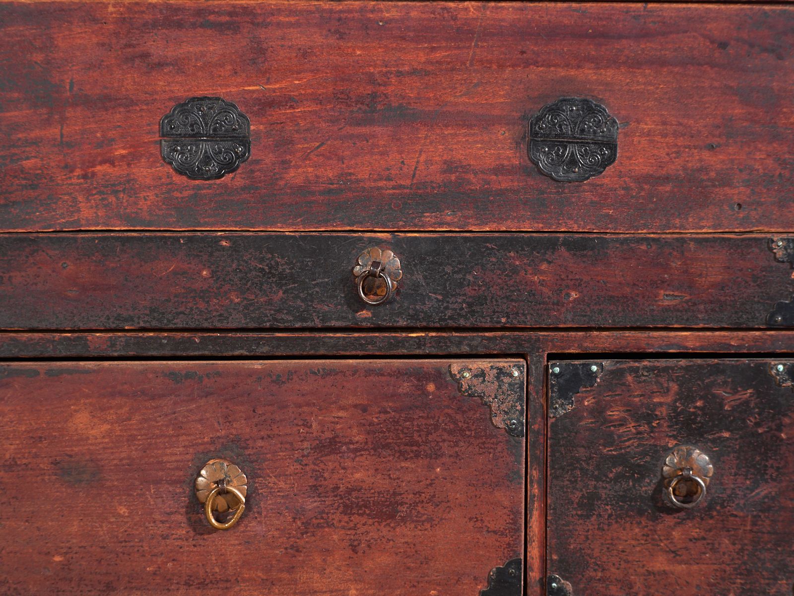 Antique Small Japanese Chest With Drawers And Compartments – Japan, Circa 1900 photo vintage