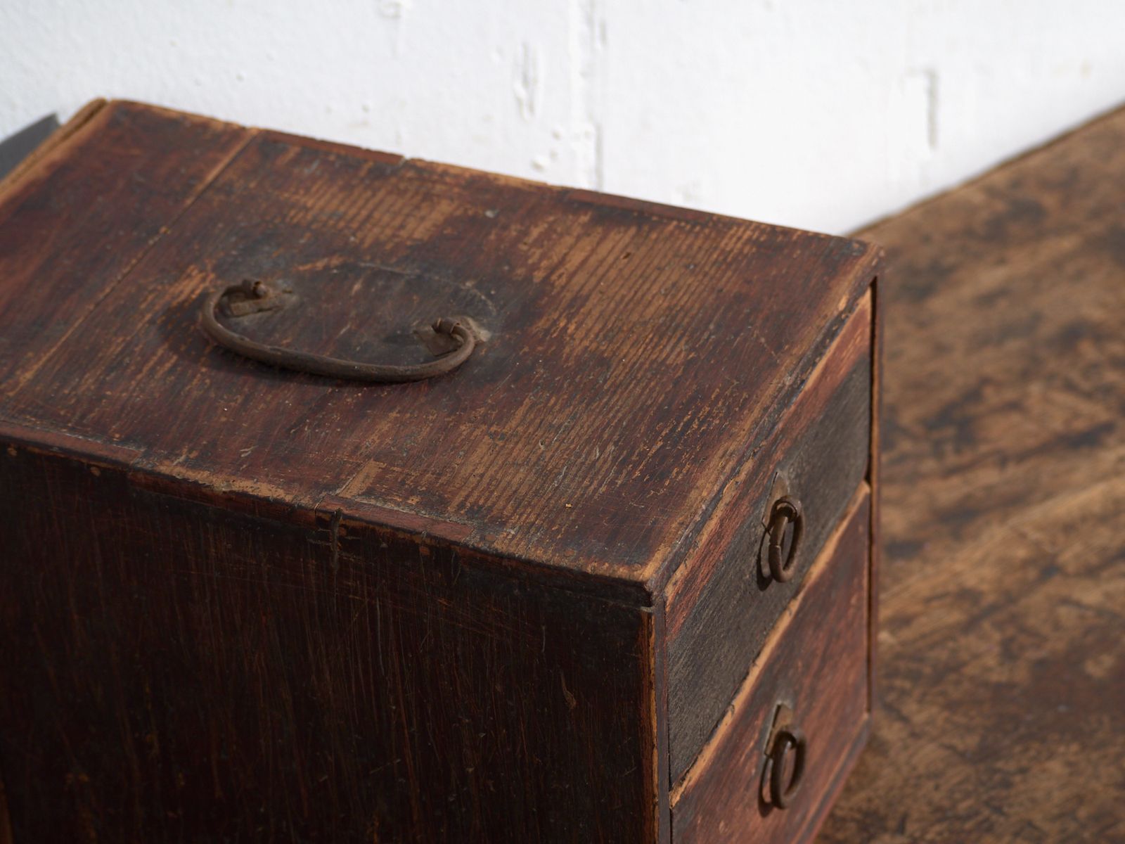 Antique Small Lacquered Japanese Chest With Two Drawers – Japan, Circa 1910 photo furniture