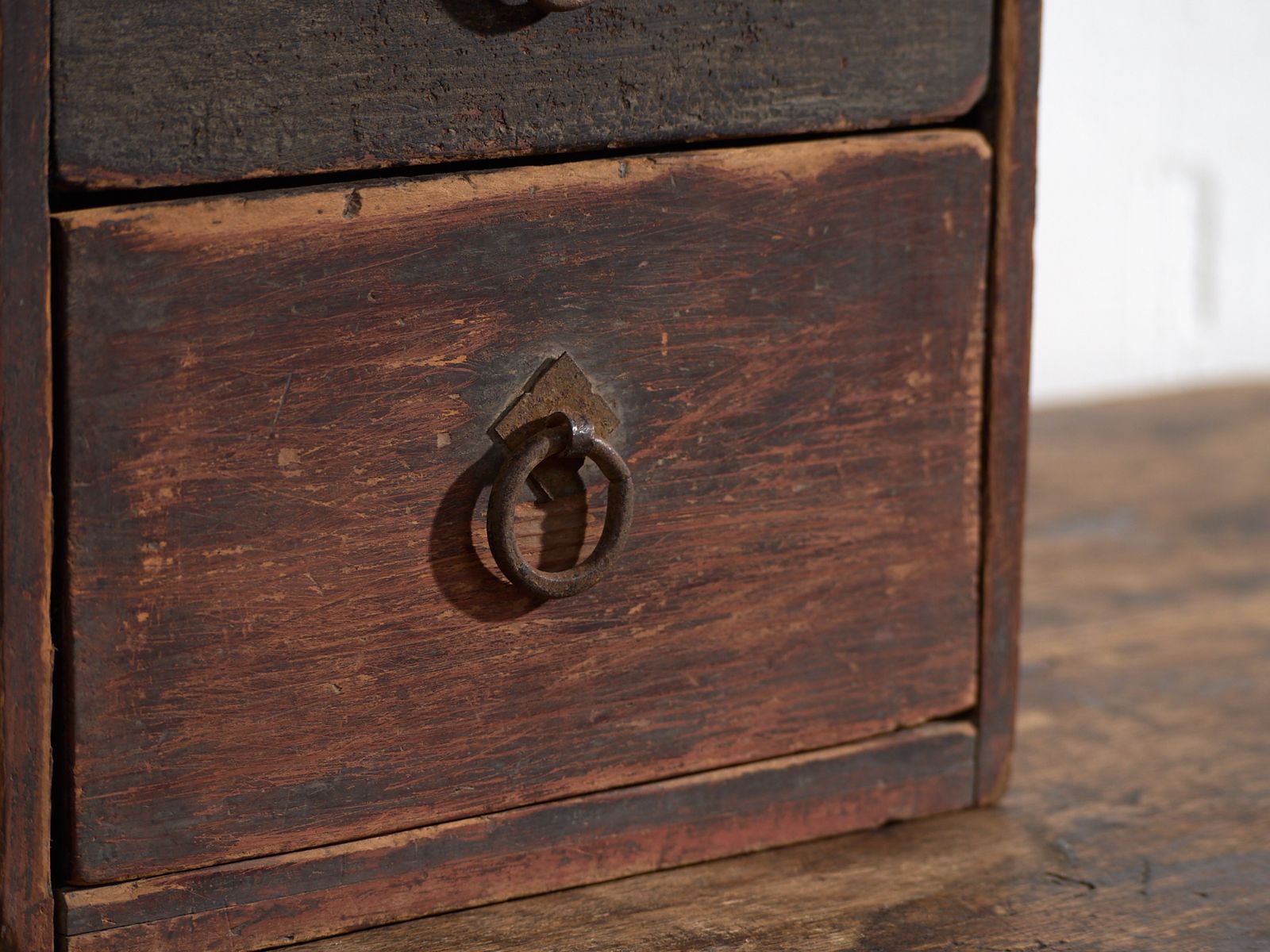 Antique Small Lacquered Japanese Chest With Two Drawers – Japan, Circa 1910 photo vinterior