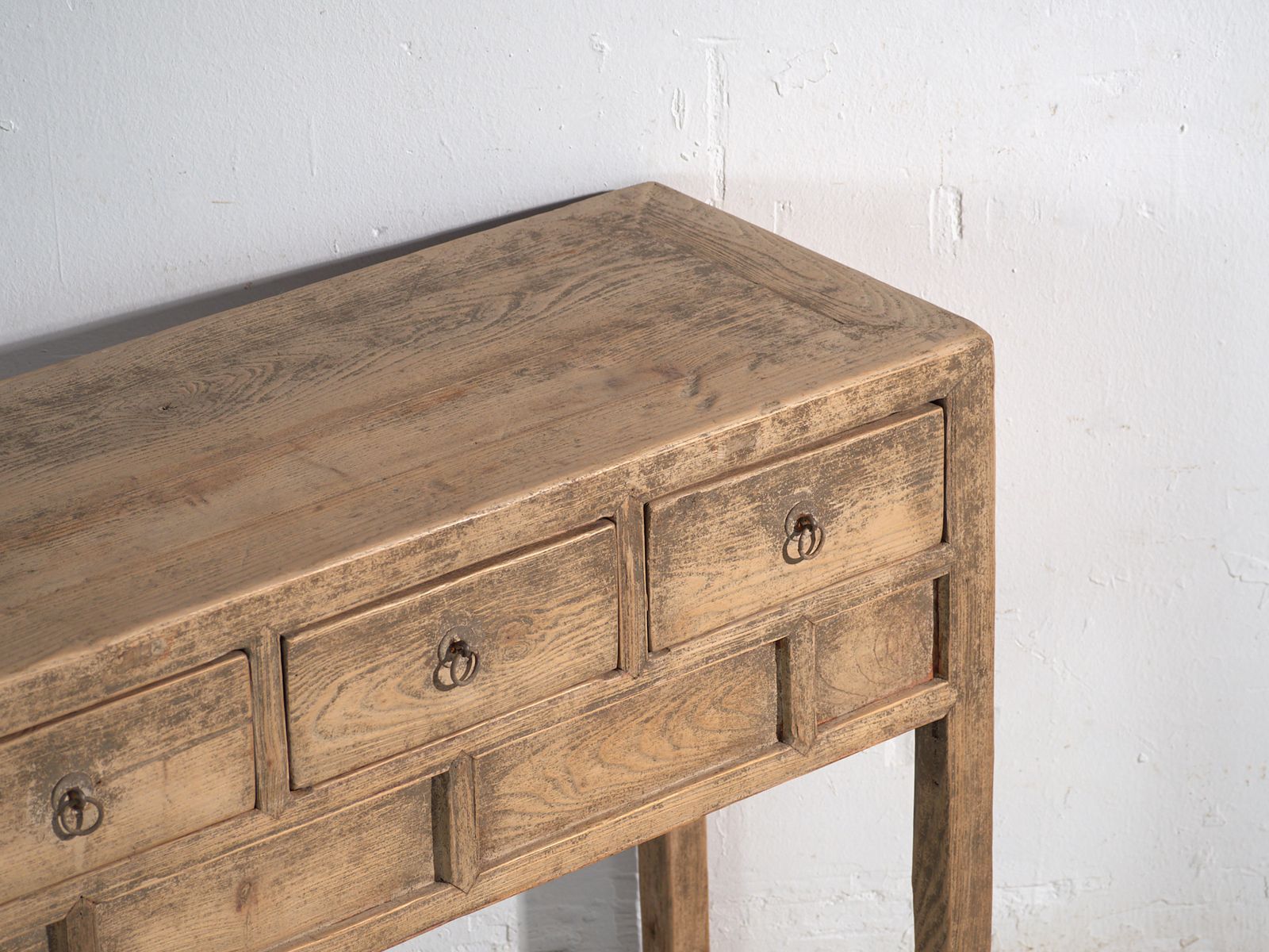 Antique Console In Fir With Three Drawers – China, Circa 1930 photo furniture
