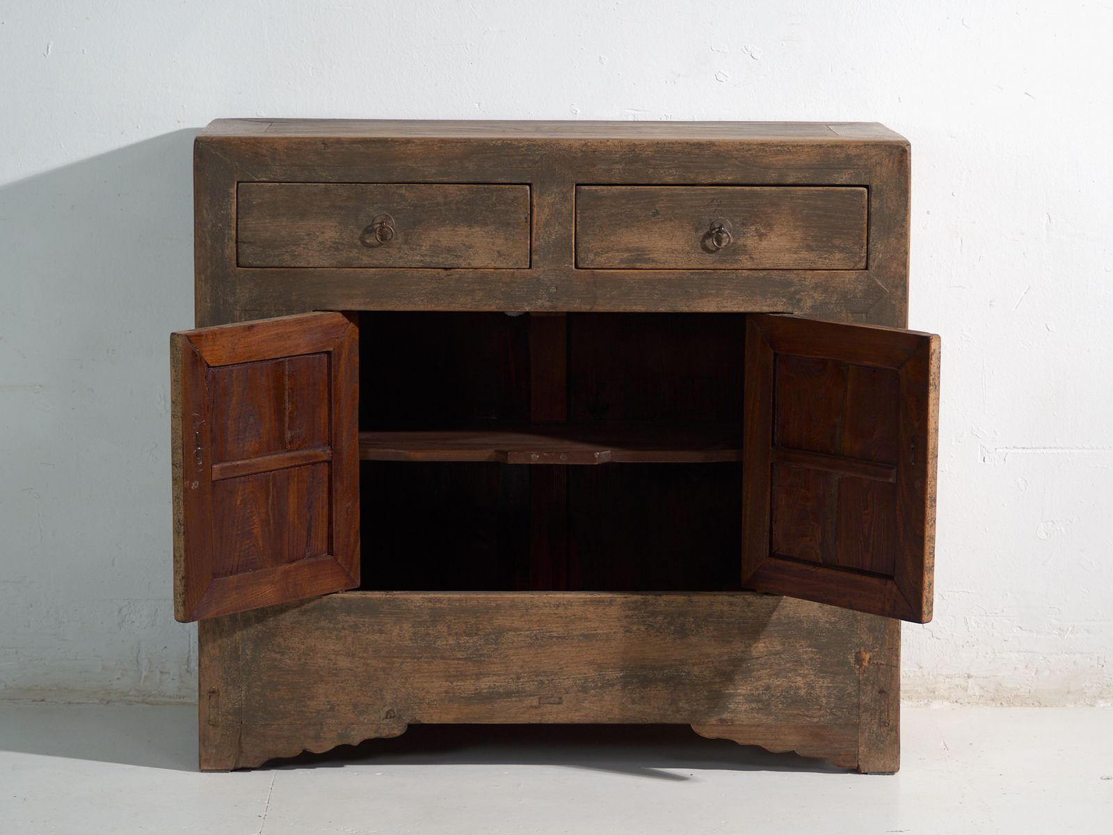 Antique Sideboard In Fir With Two Drawers And Two Doors – China, Circa 1930 photo buy